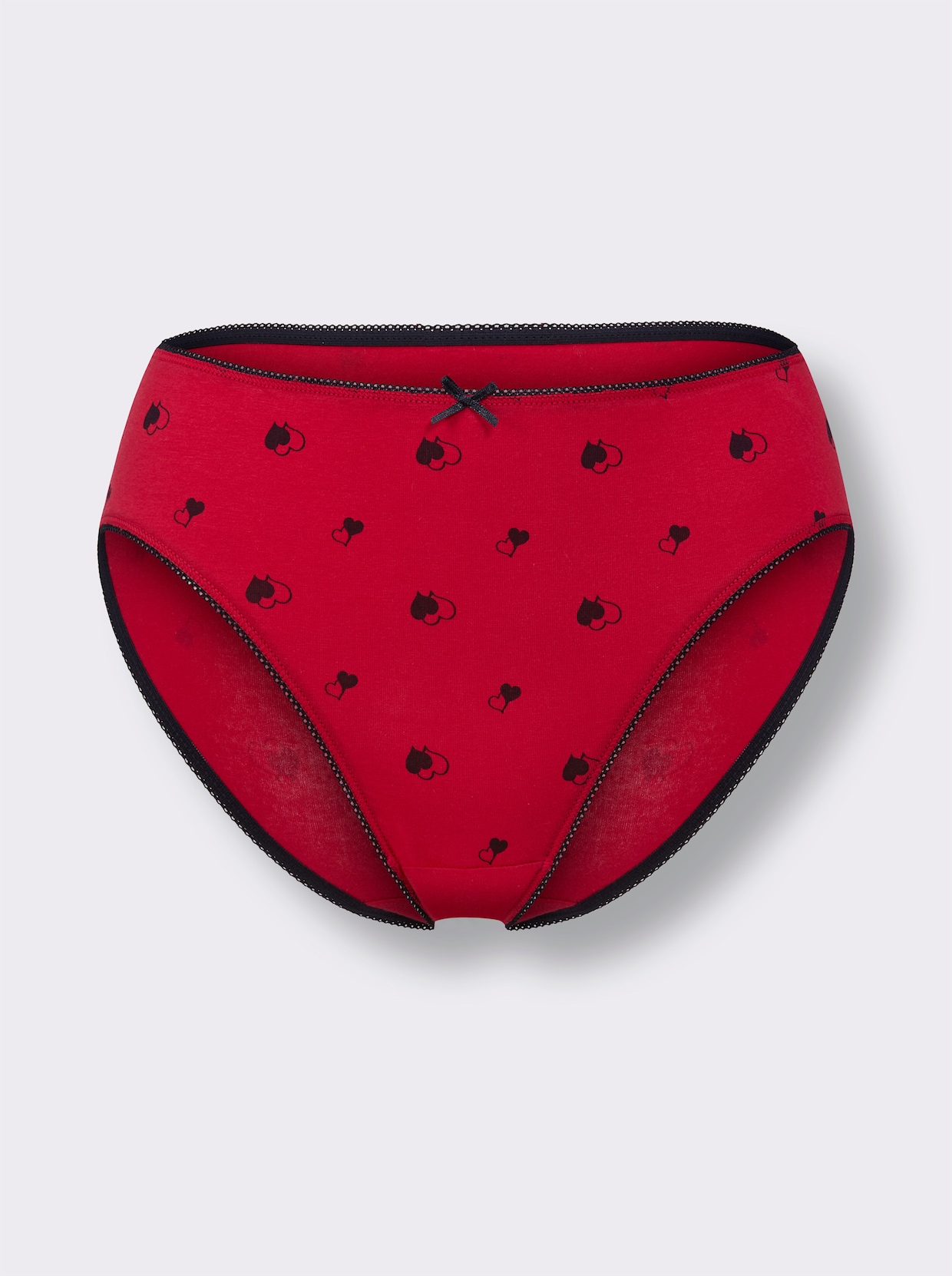 wäschepur Jazzpants - rood/zwart bedrukt + rood