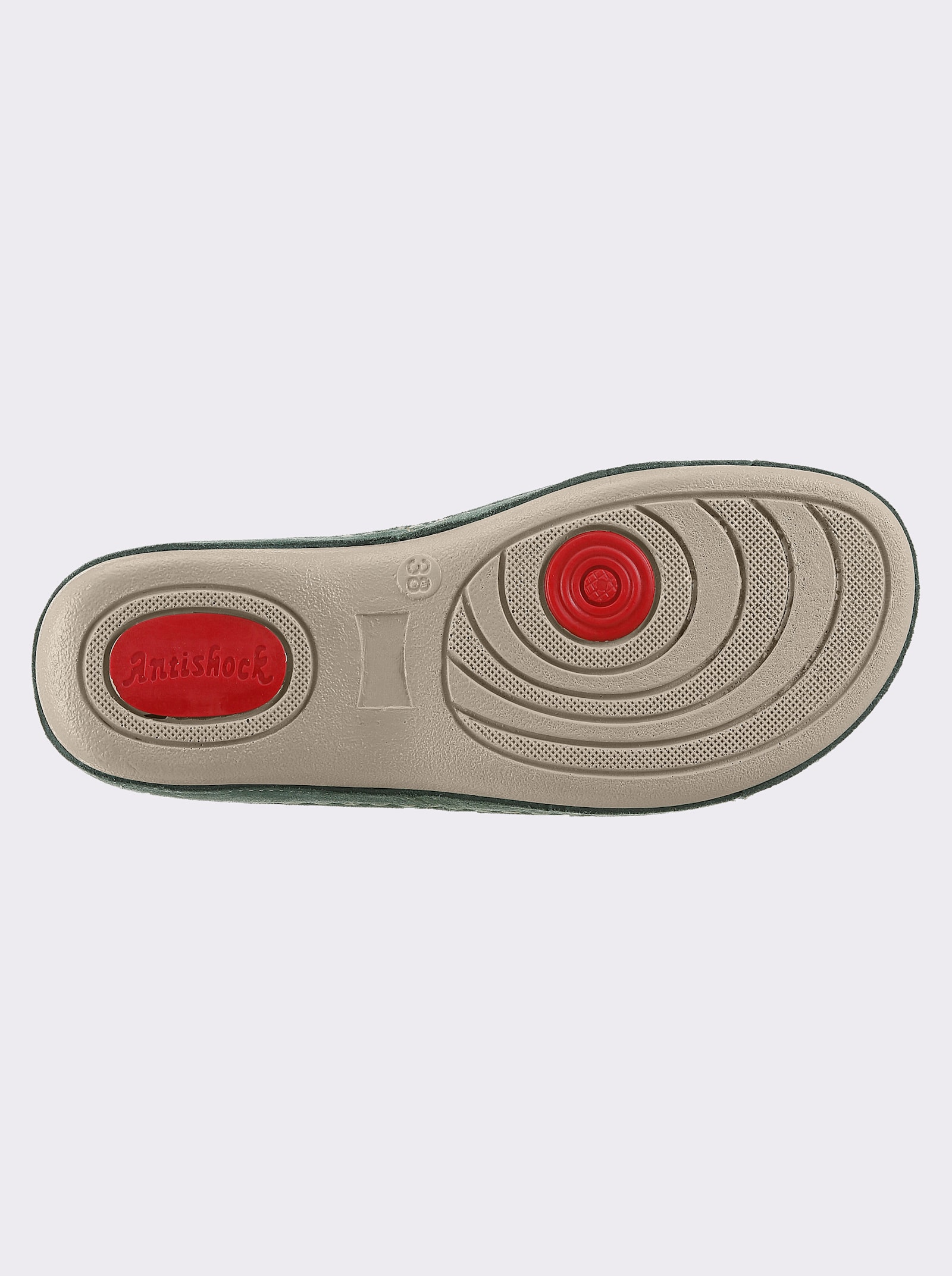 Mubb Pantolette mit Memory-Fußbett, Weite H - jade