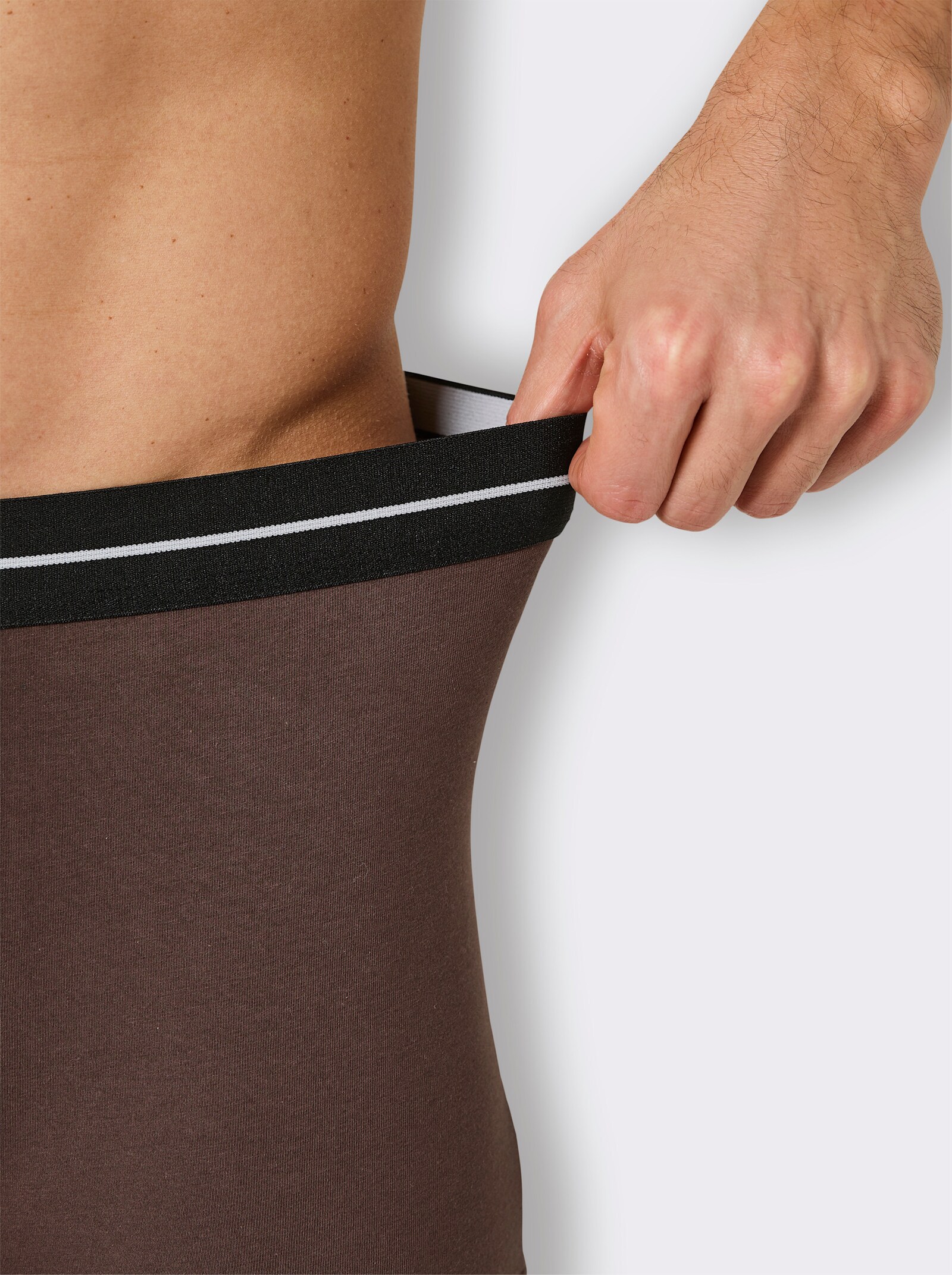 wäschepur men Pants - anthrazit + schoko + schwarz