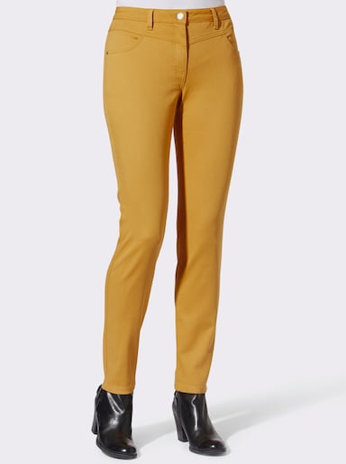 Pantalon extensible - ocre