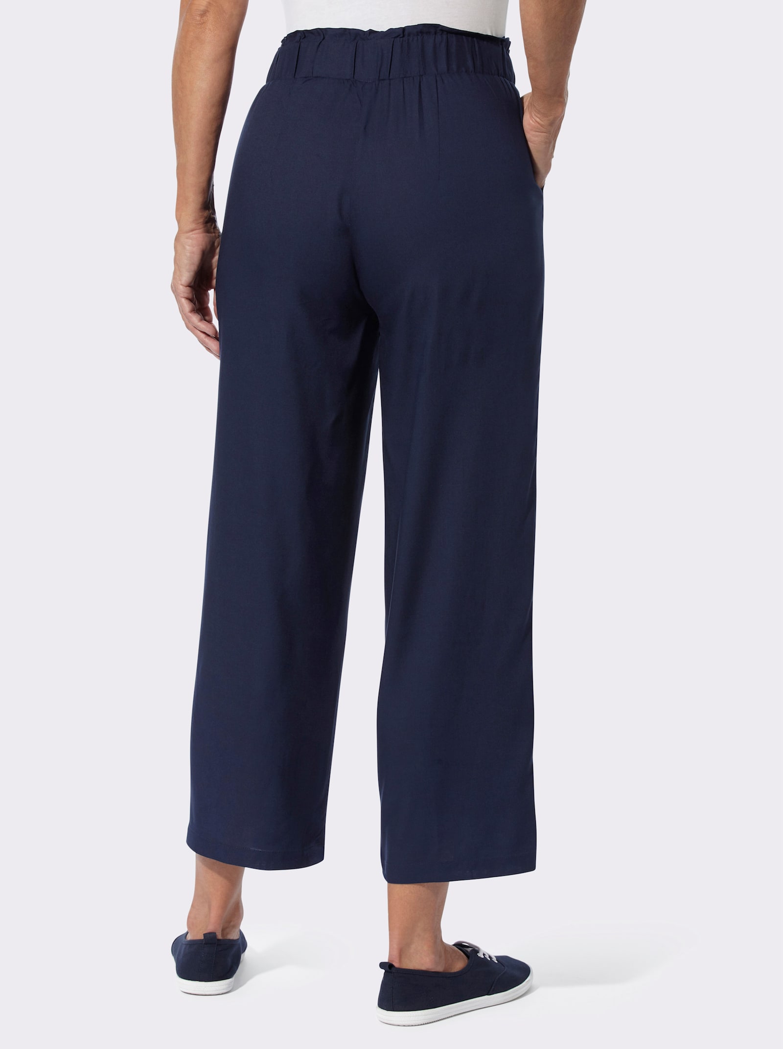 Hose im Paperbag-Style - marine
