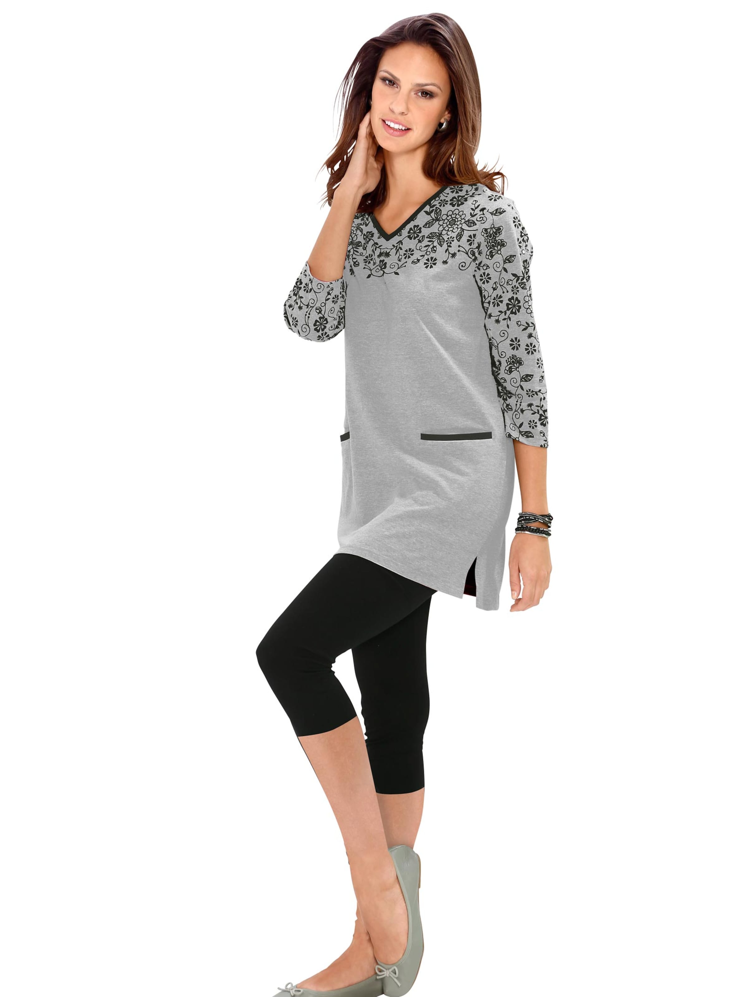 Longshirt - grau-meliert