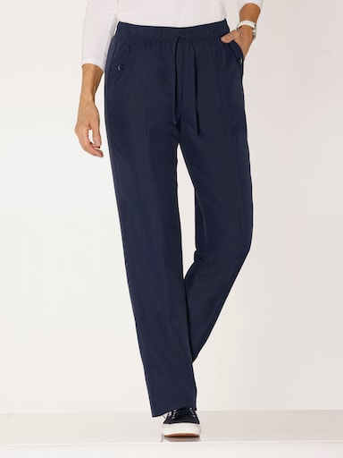 Schlupfhose mit Zierpatten an den Taschen - marine