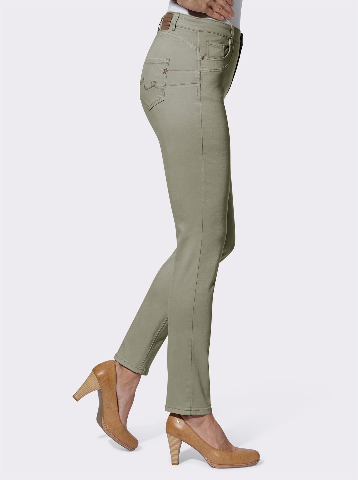 5-pocketjeans - kaki