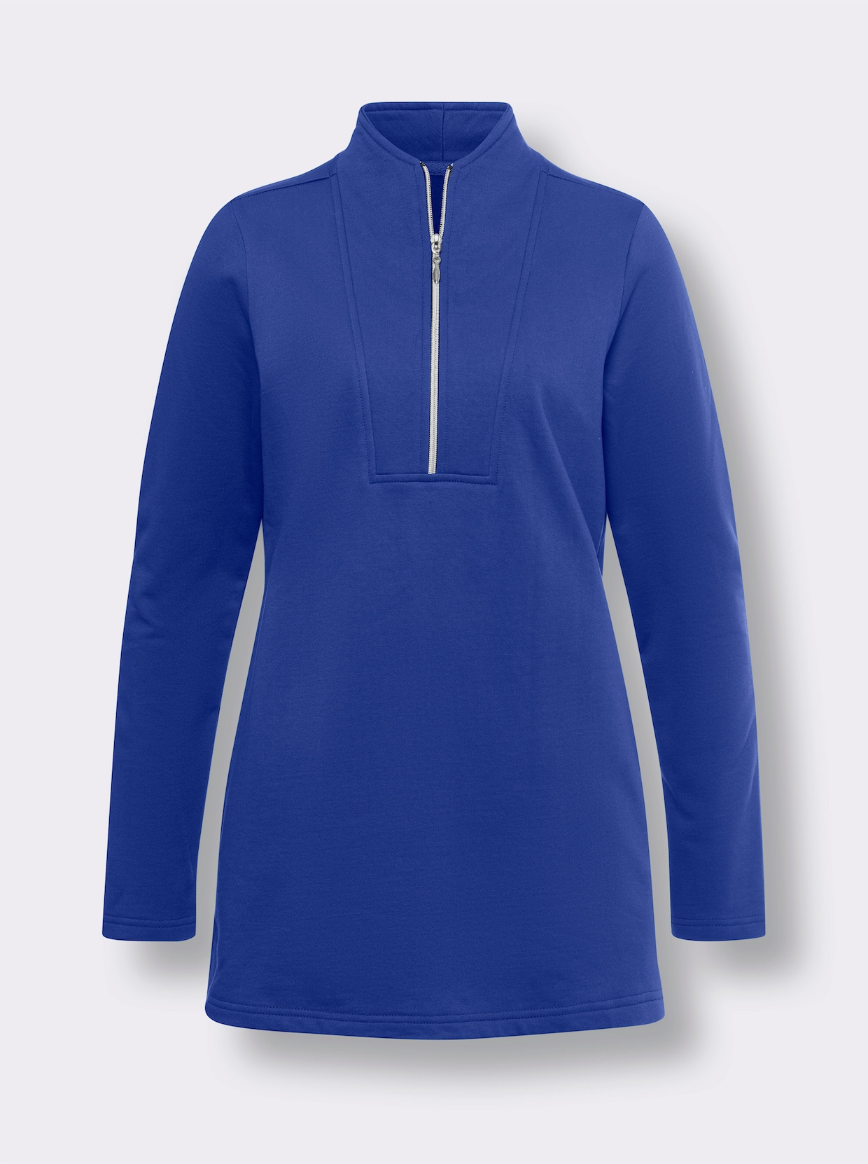 Lang sweatshirt - koningsblauw