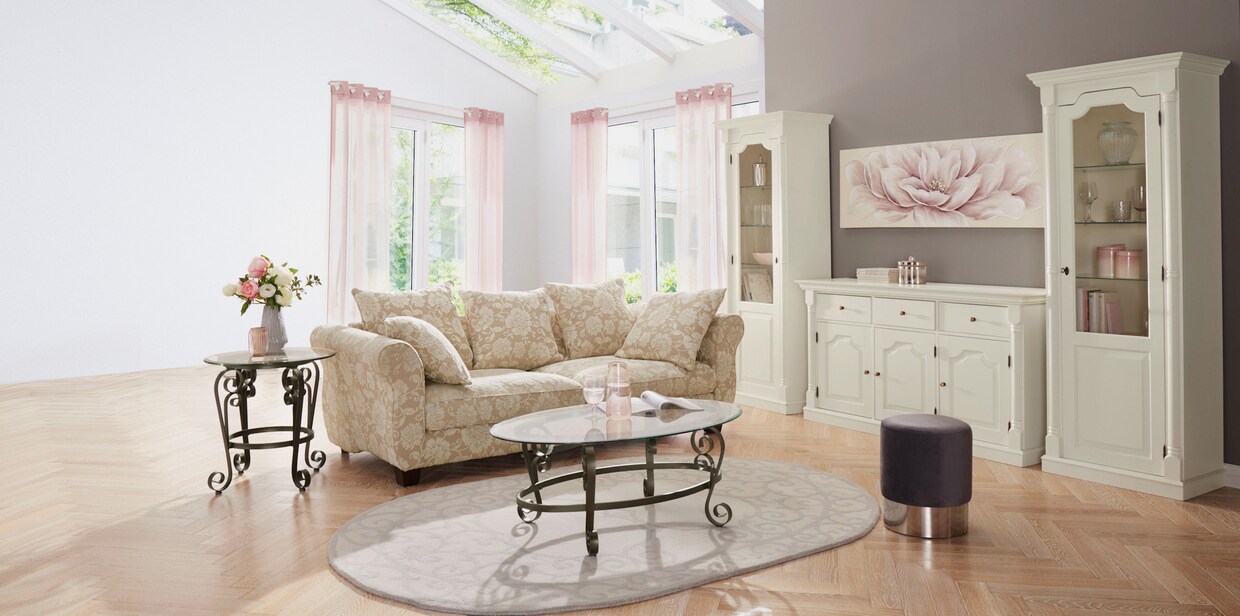 heine home Origineel schilderij - beige/roze
