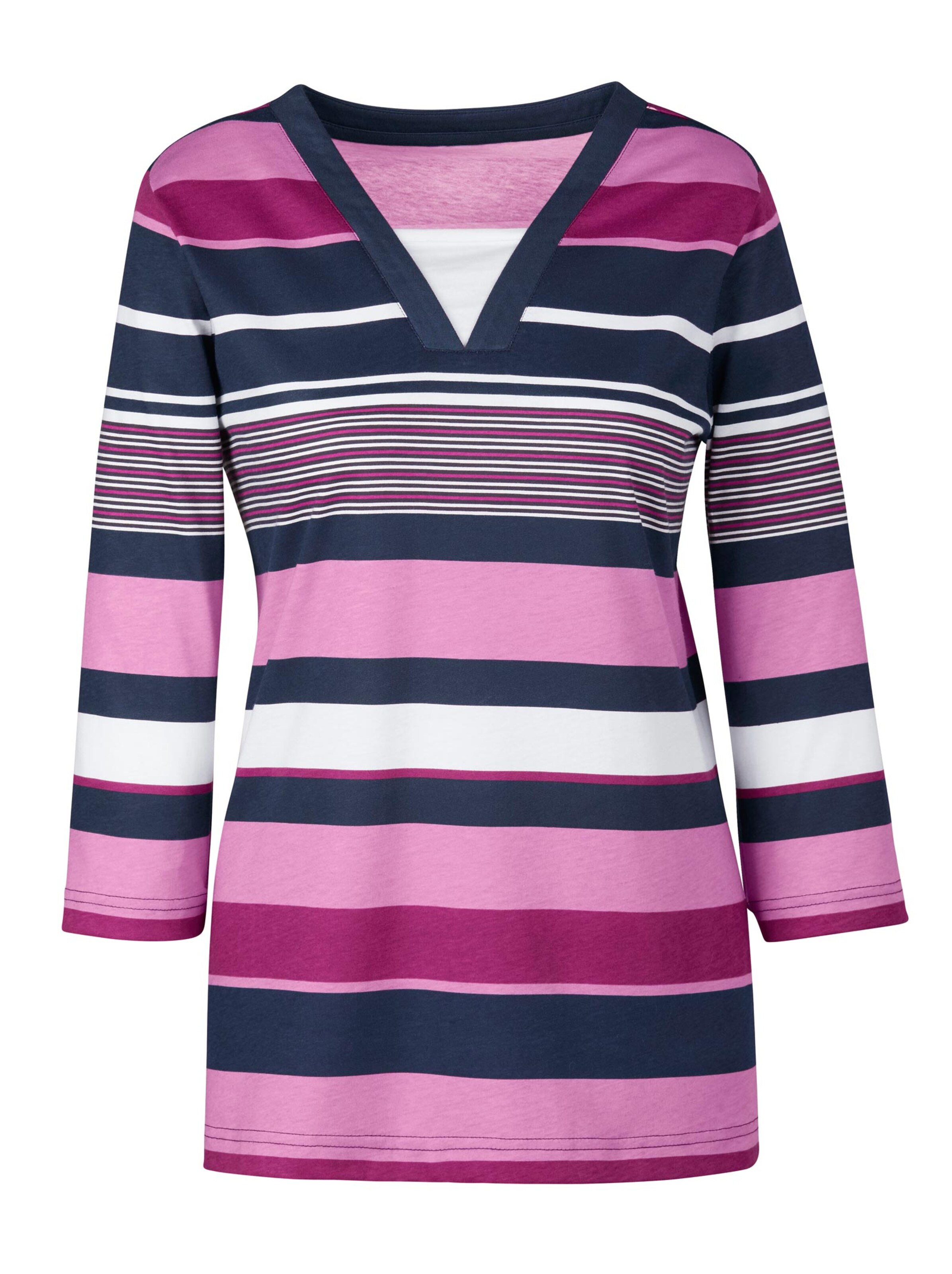 Shirt - beere-gestreift