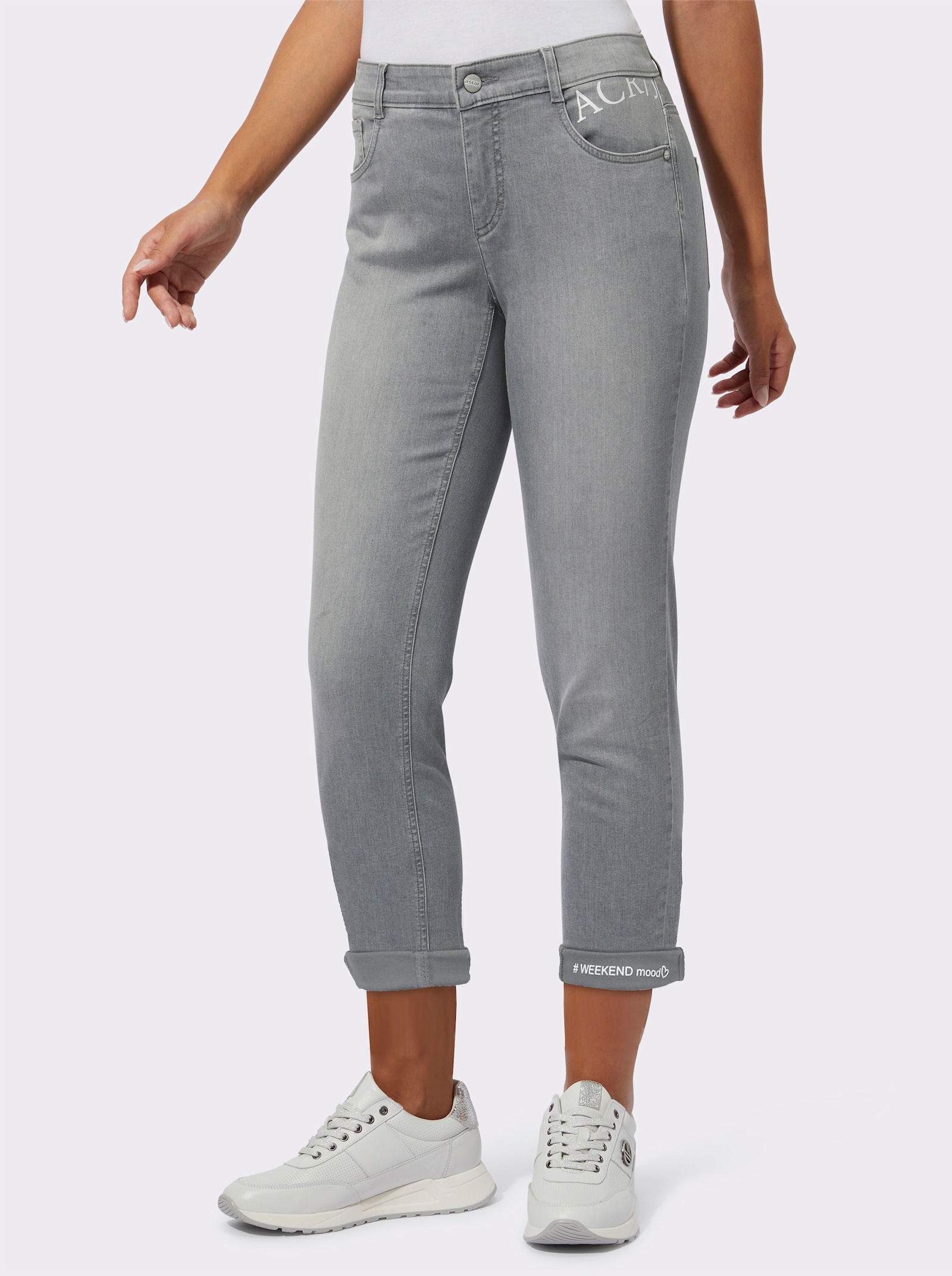 Ascari 5-Pocket-Jeans mit Push-up-Effekt - grey denim