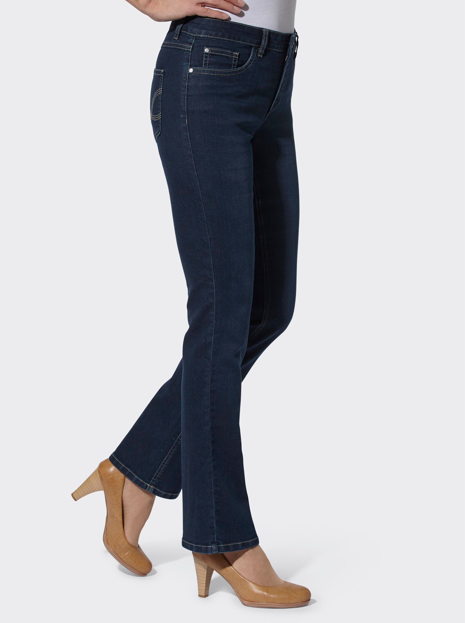 Jeans in formstabiler Stretch-Qualität - dark blue