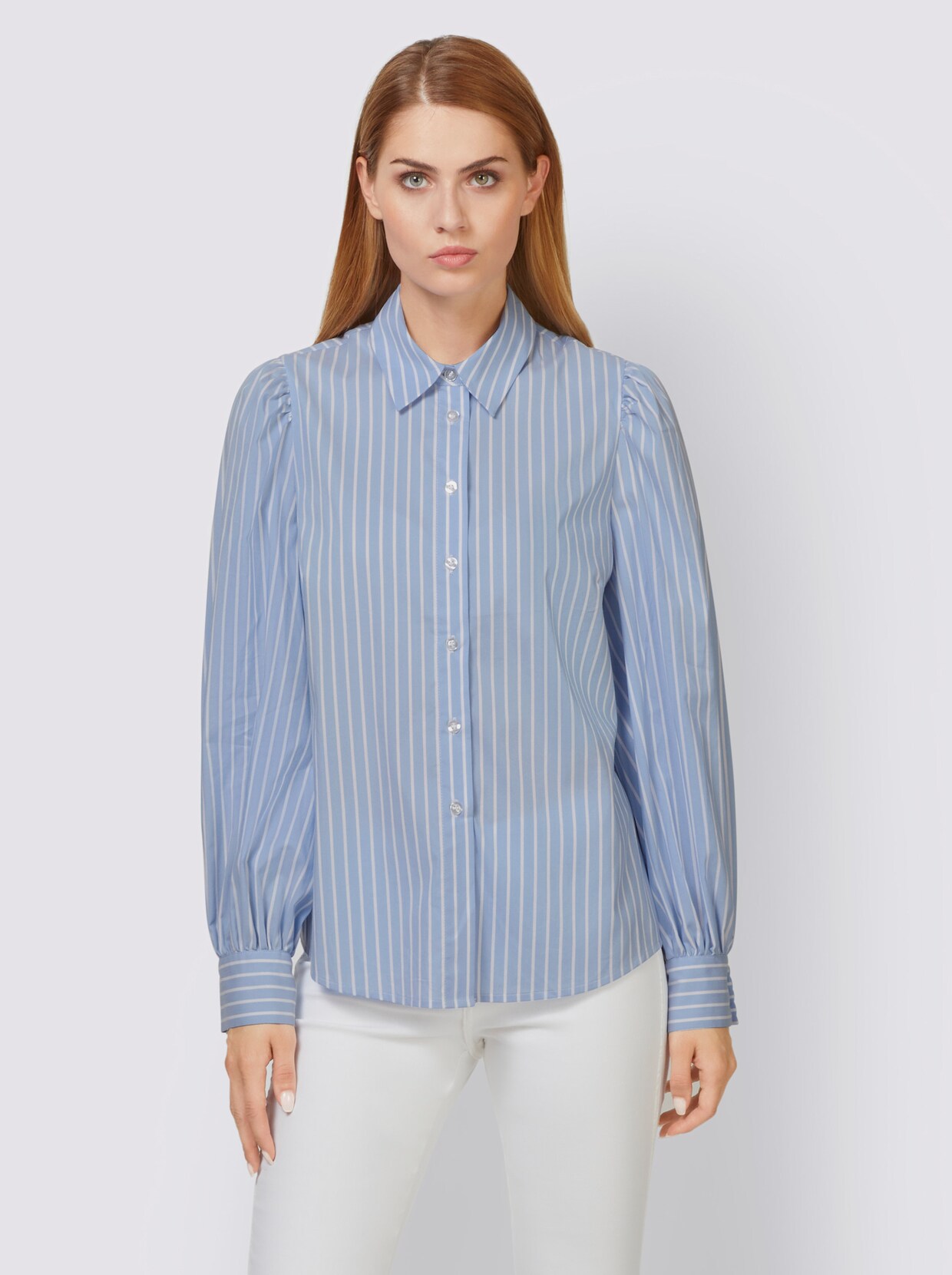 heine Gestreepte blouse - hemelsblauw/wit gestreept