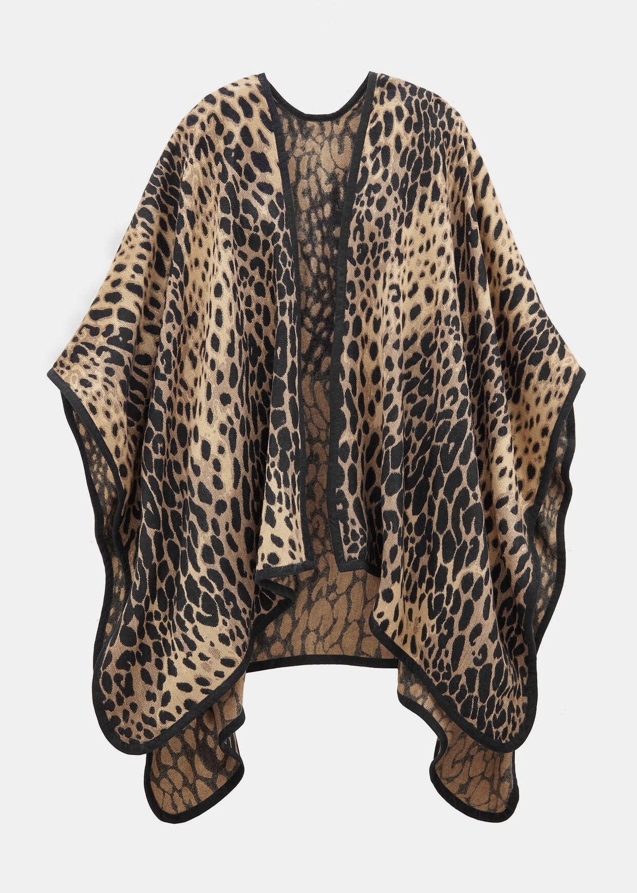 LASCANA XXL-sjaal - camelkleurig/zwart