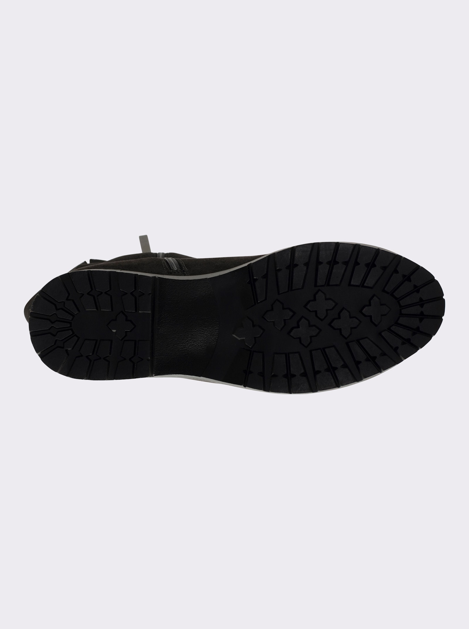 sheego Wijde laars met sierstuds en blokhak - zwart