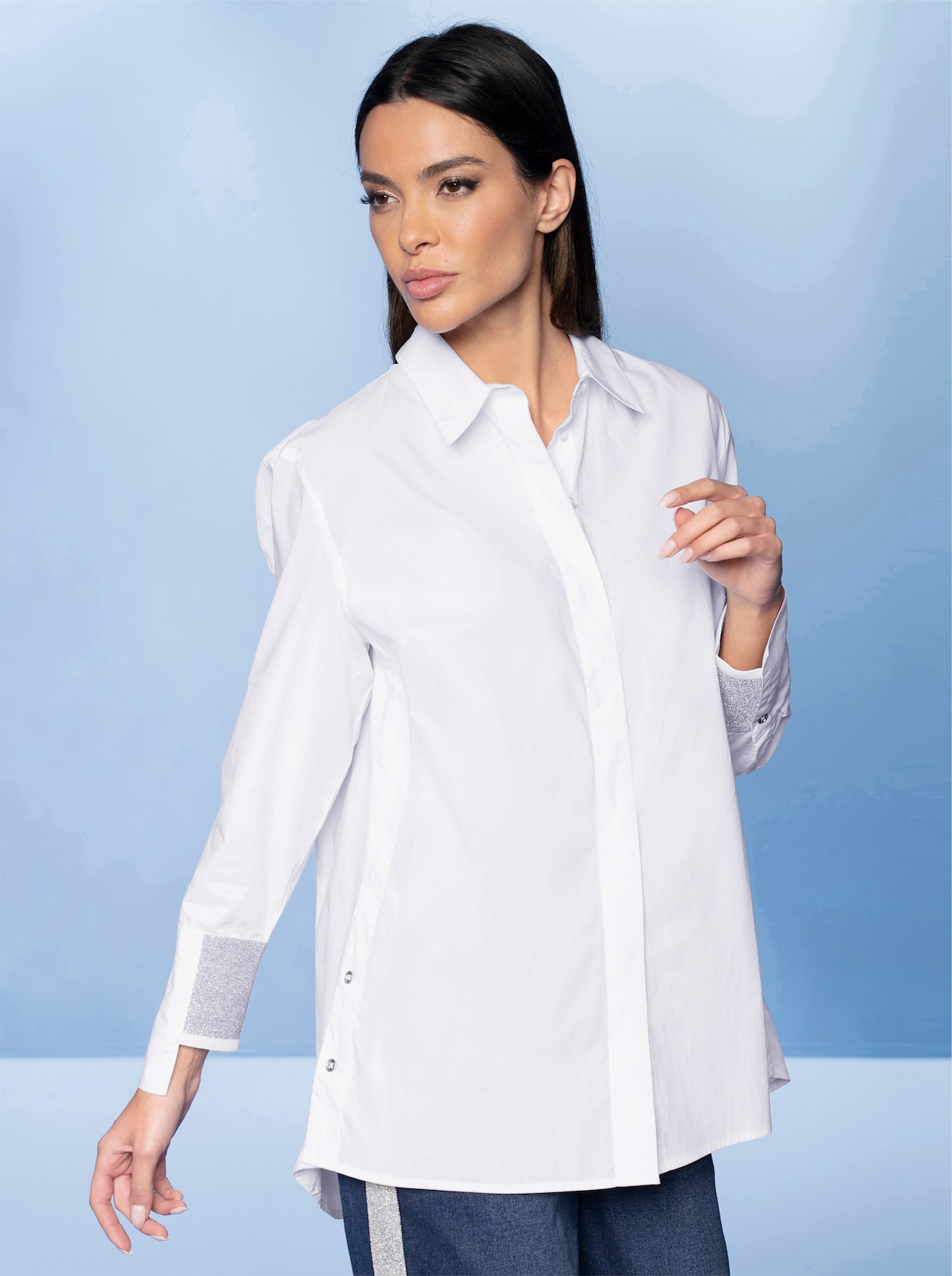 heine Longbluse - ecru