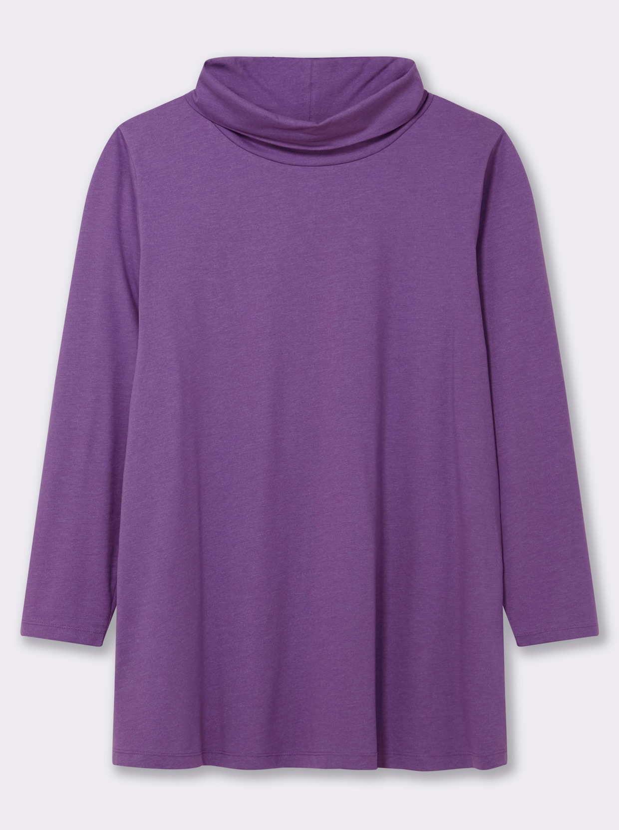 sheego Colshirt - paars gemêleerd