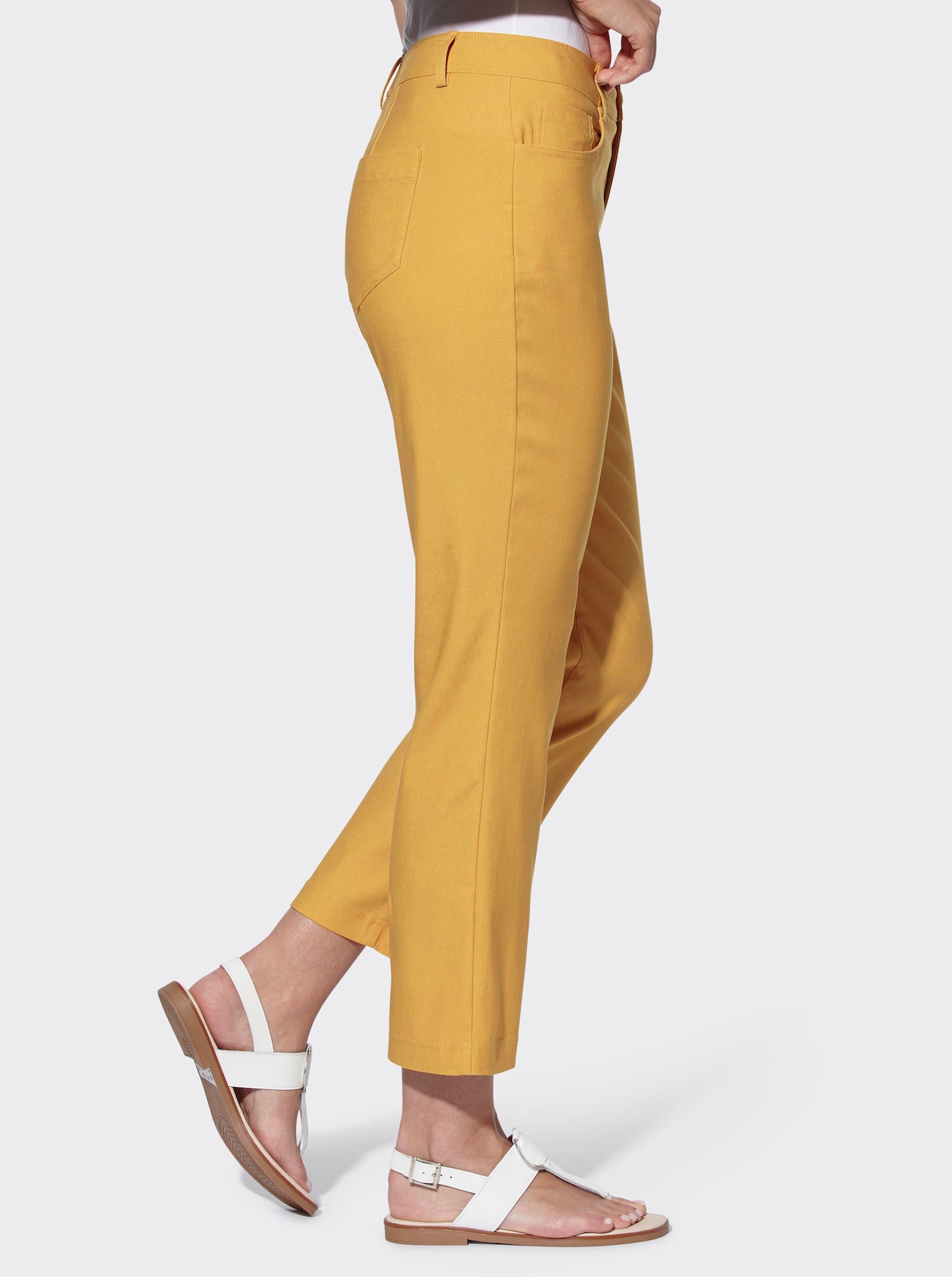 heine Bengalinebroek in 5-pocketsmodel - oker
