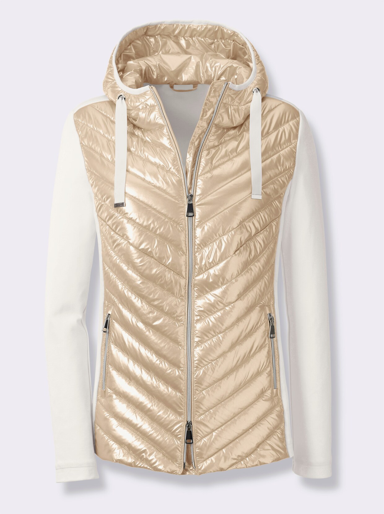 heine Jacke - sand-ecru-gemustert