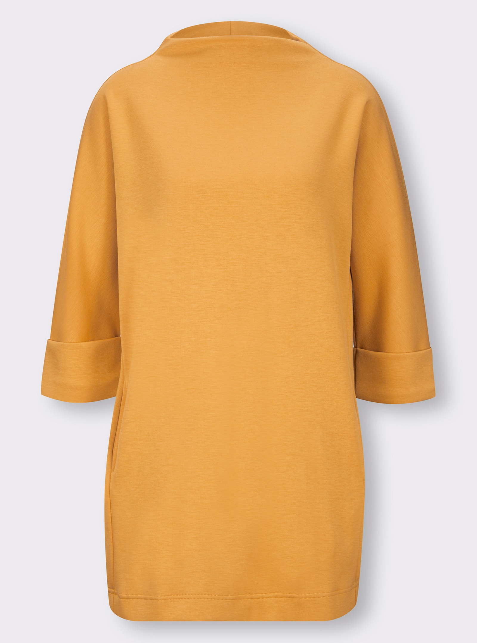 heine Longshirt mit seitlichen Taschen - ocker