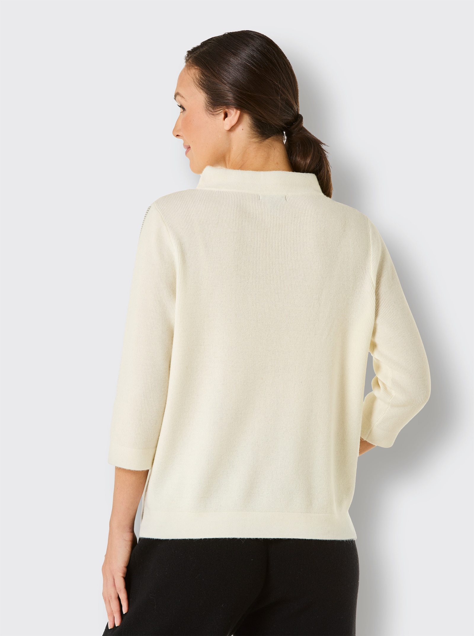 CREATION L PREMIUM Wollpullover - ecru