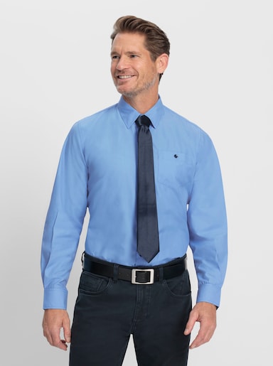 Marco Donati Langarmhemd - himmelblau