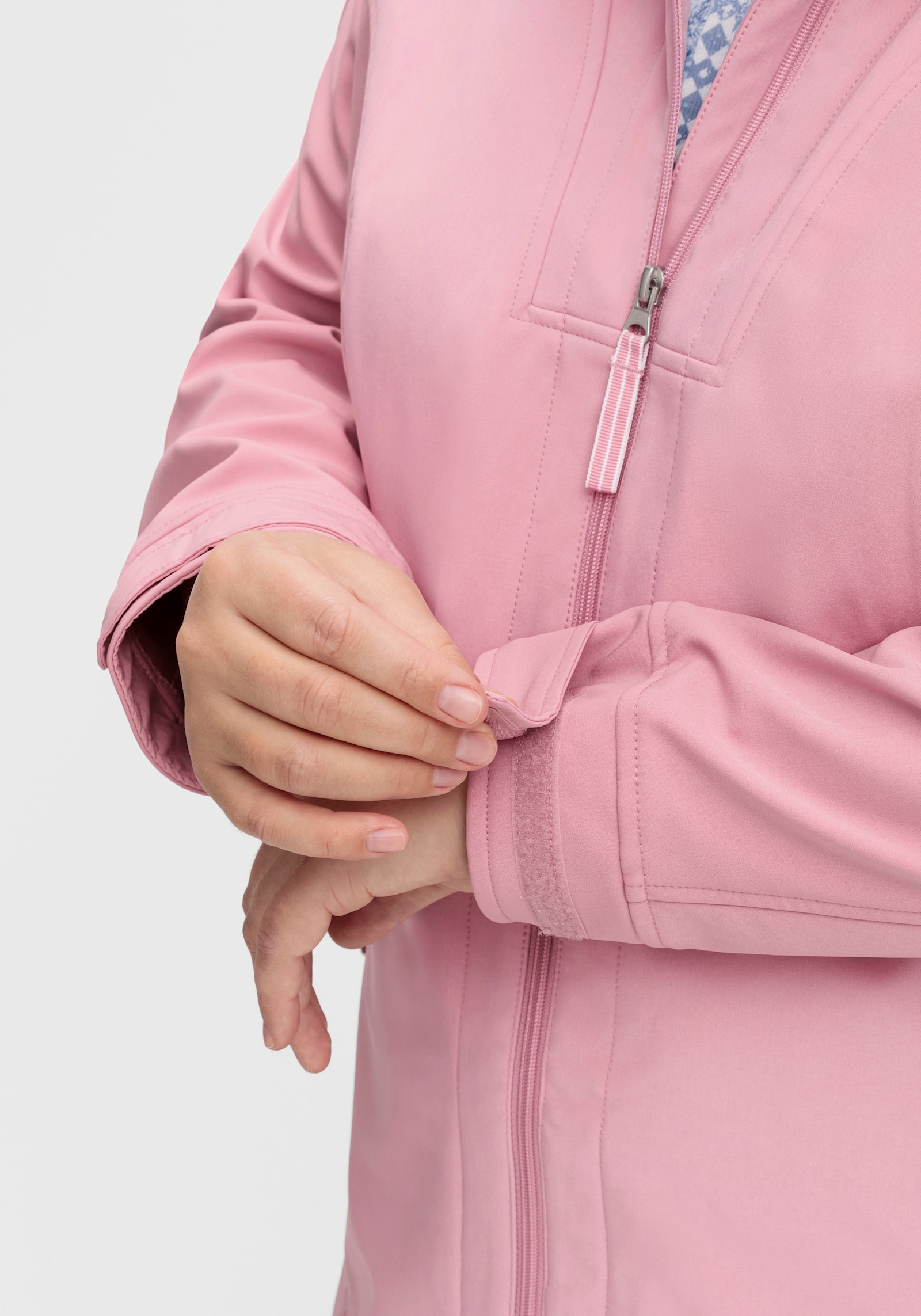 Softshelljacke mit Fleece-Futter - altrosa