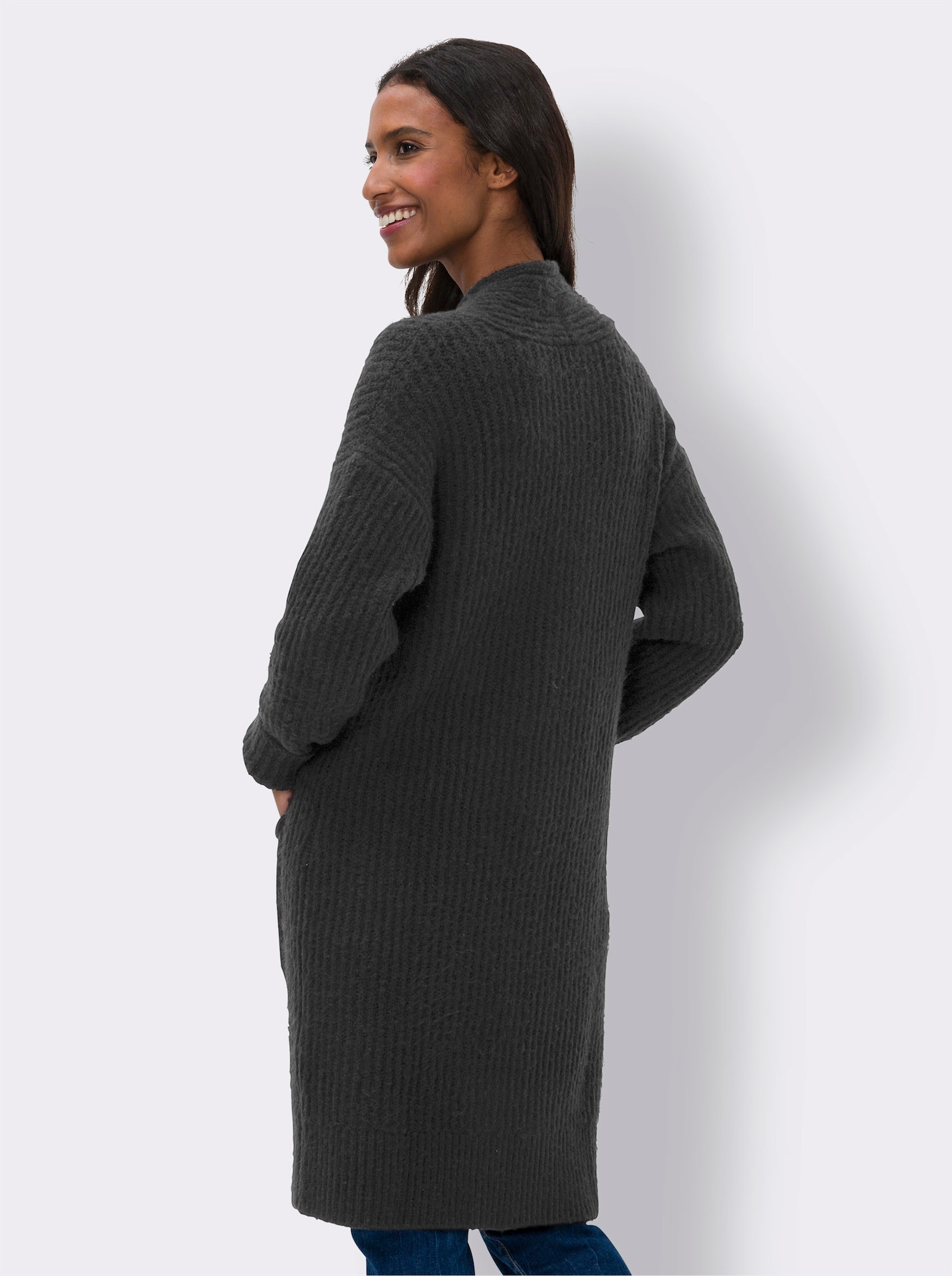 heine Vest met opgestikte zakken - zwart