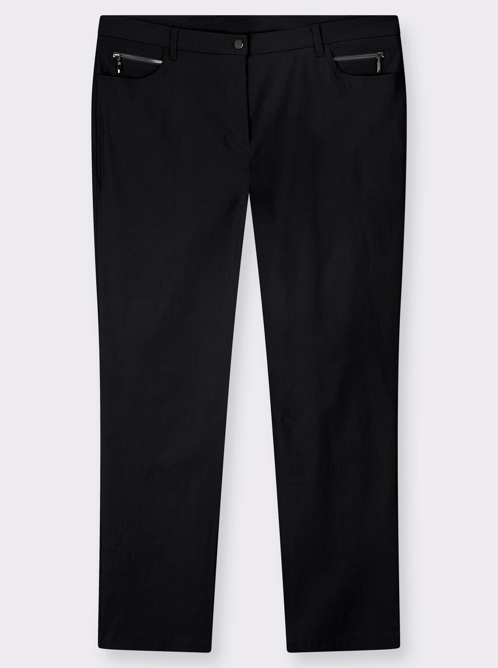 Stehmann Comfort line Stretch-Hose mit Zier-Taschen vorne - schwarz