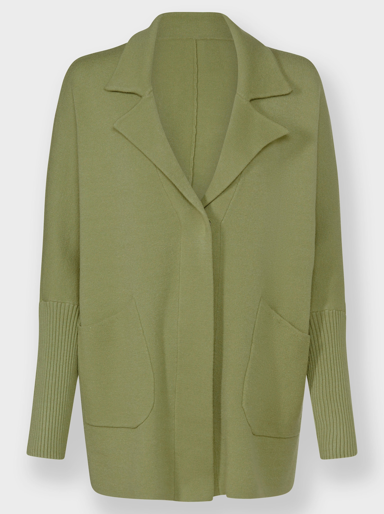 heine Veste en tricot avec manches chauve-souris - vert roseau