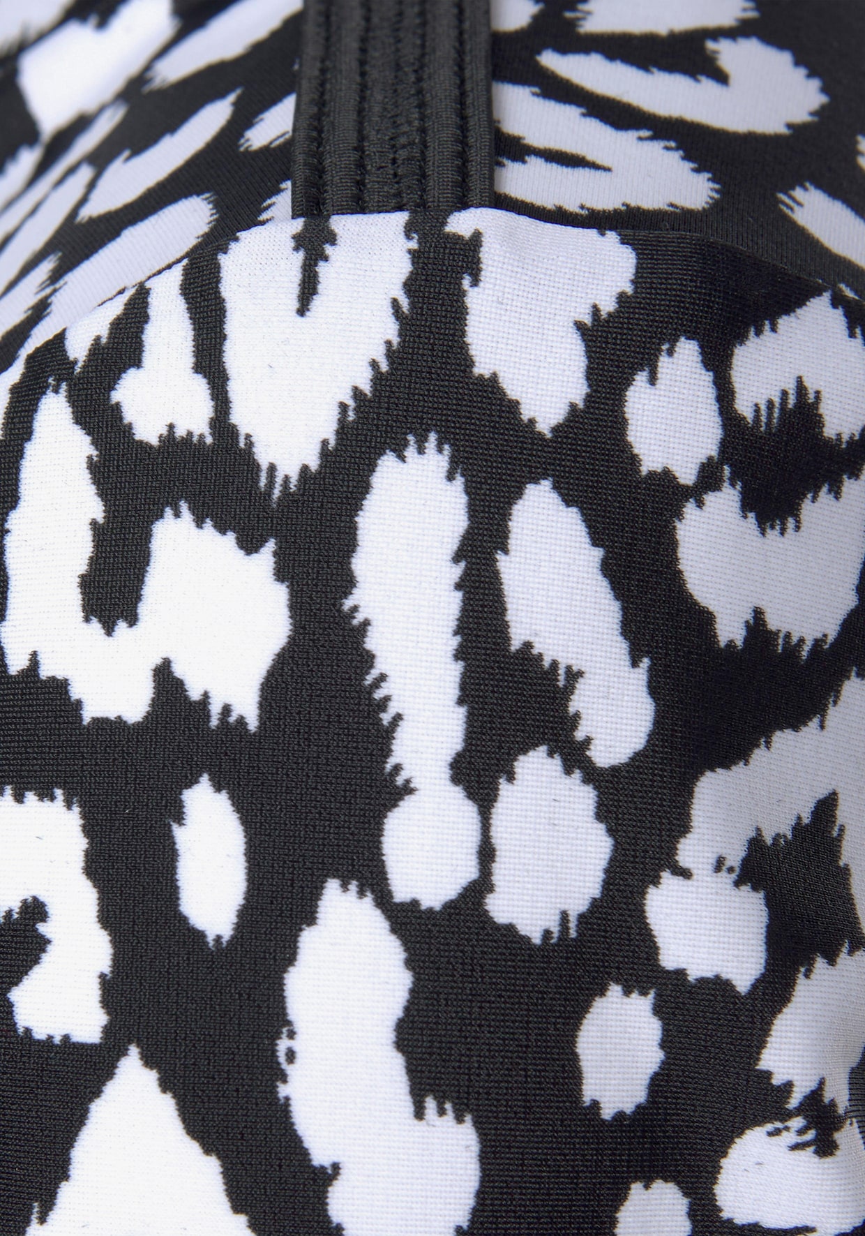 LASCANA Zwemshirt - zwart/wit