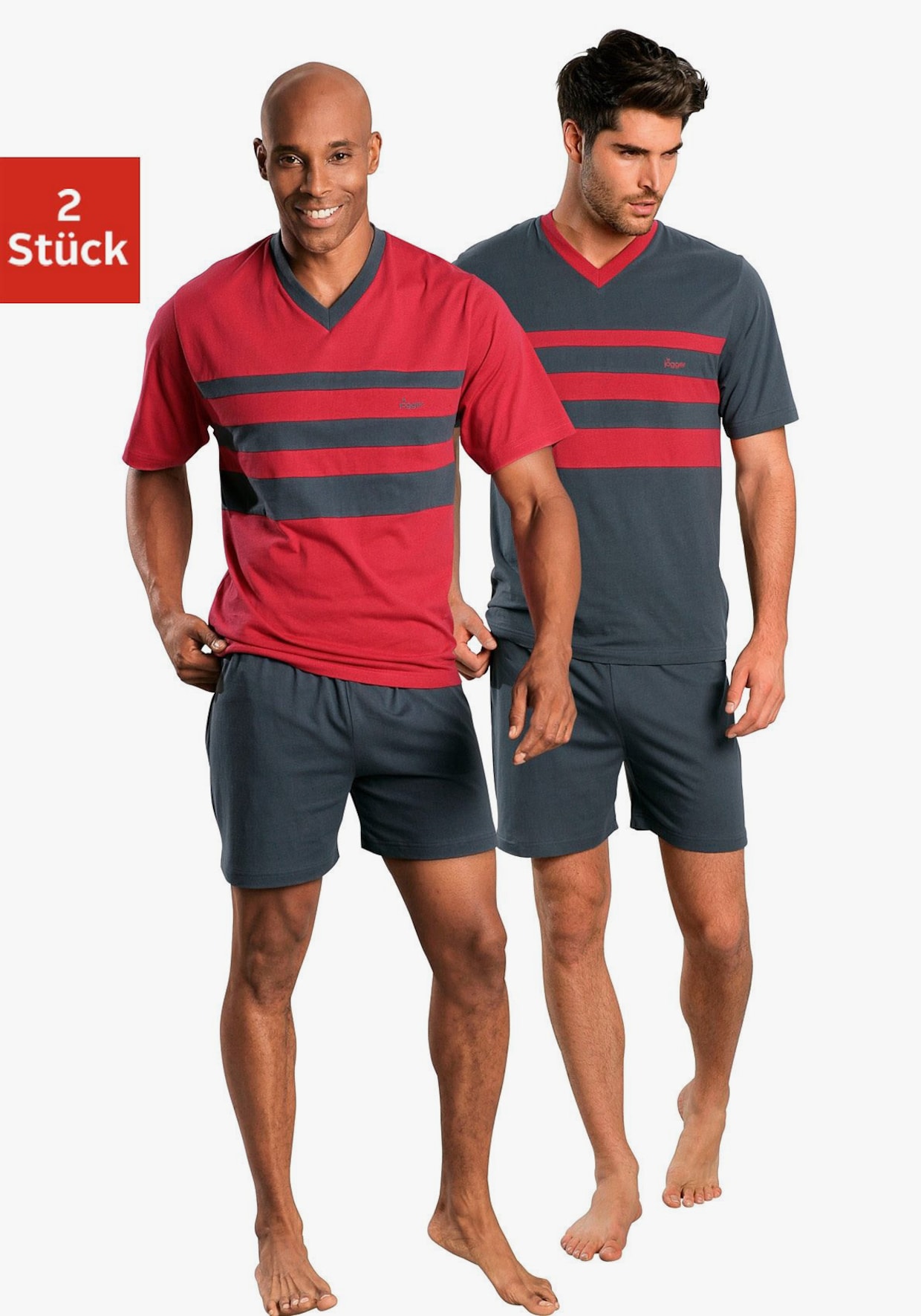 le jogger ERROR - rood, grijs