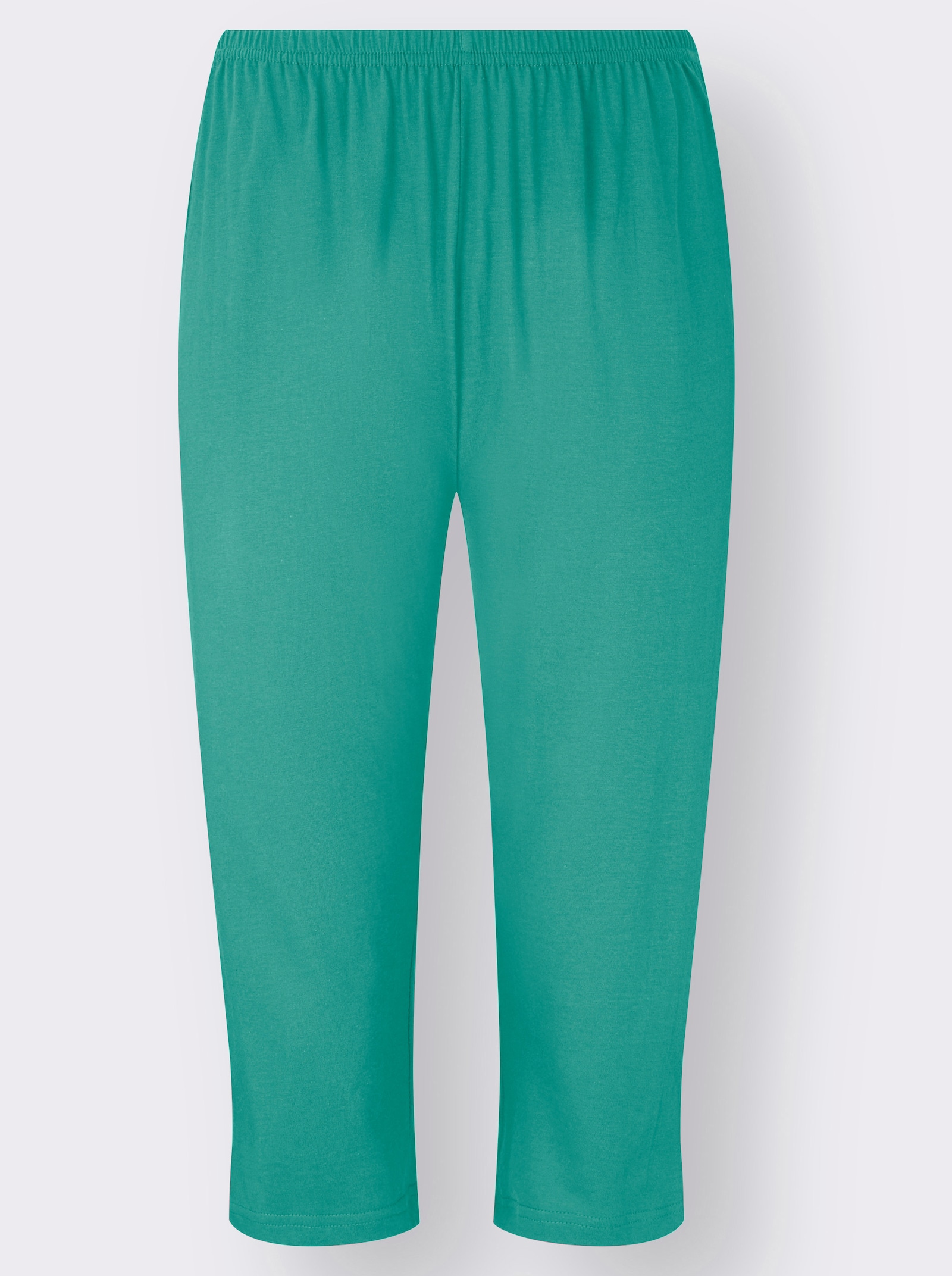 Comtessa Capri-pyjama’s van single-jersey - groen + groen gestreept