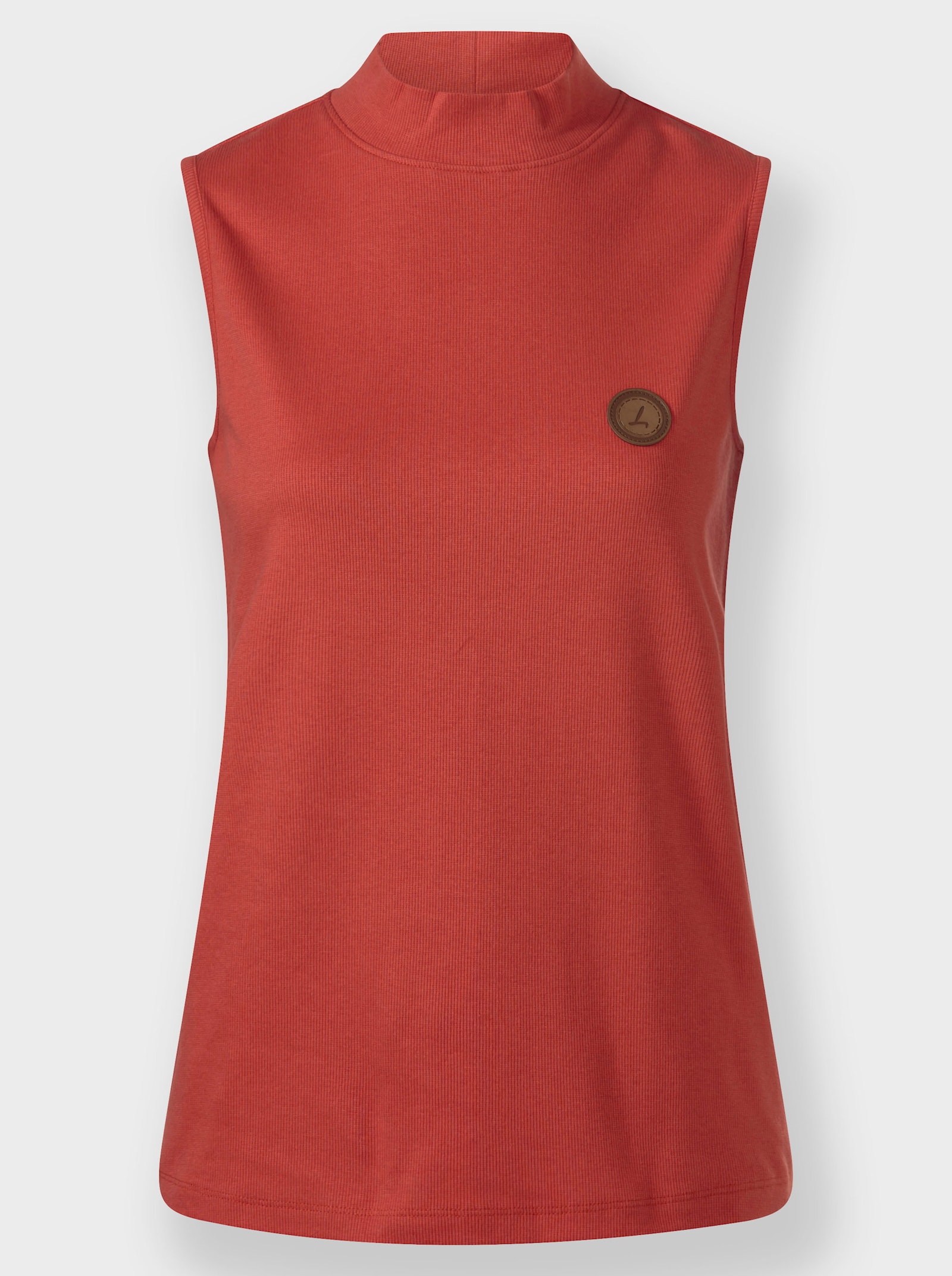 Shirttop mit Stehkragen, pflegeleicht - terra