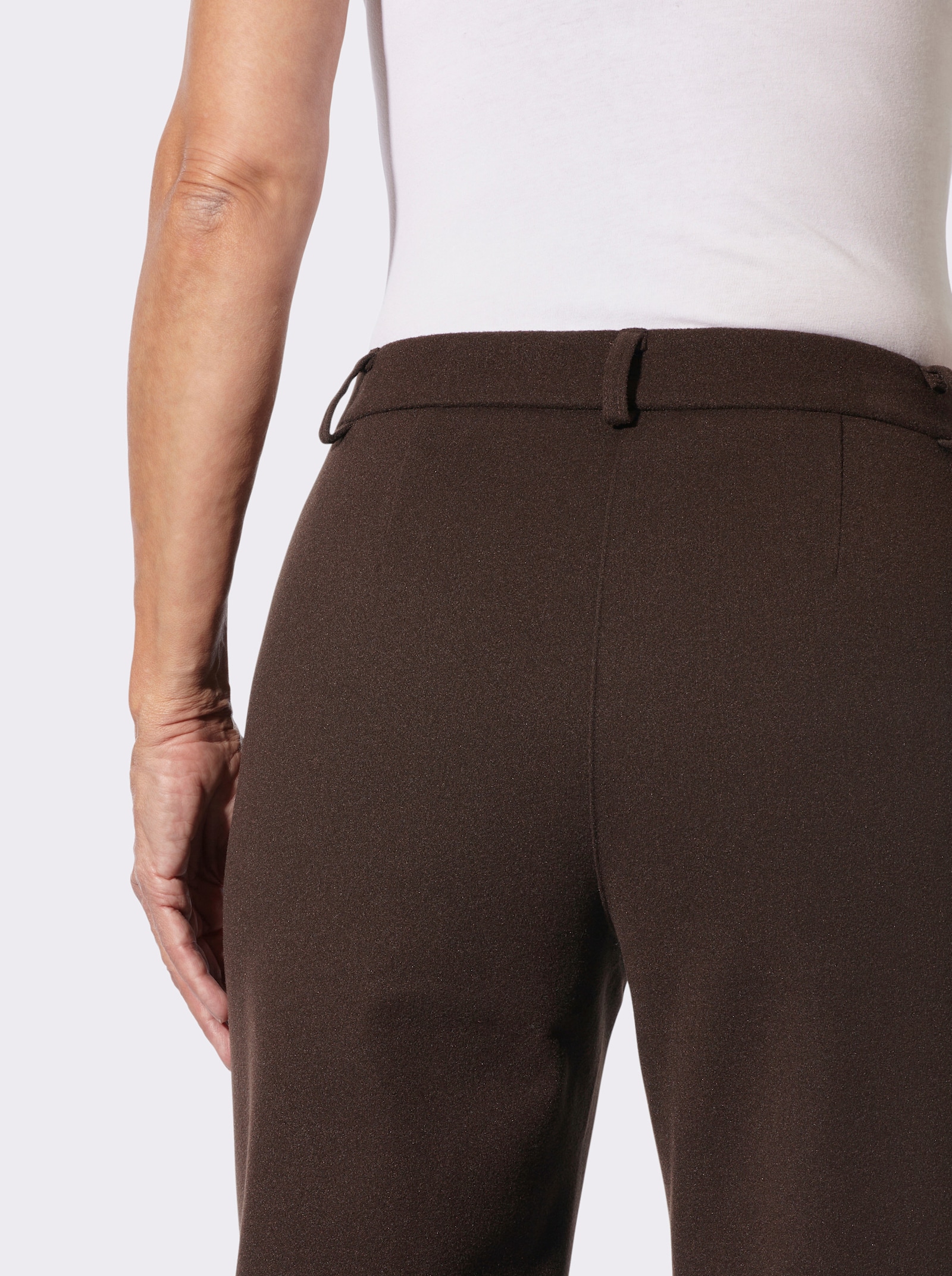 Stoffhose in Jersey-Qualität - schoko