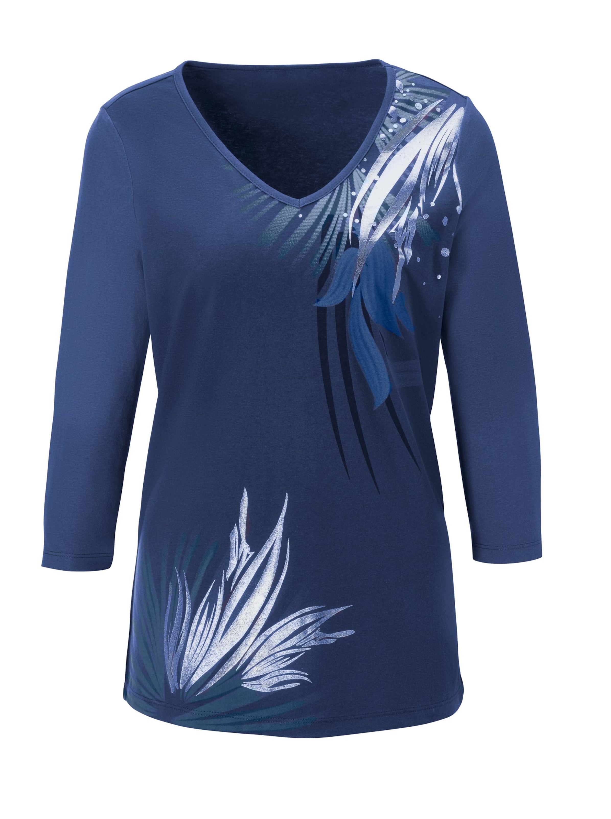 Shirt - royalblau-bedruckt
