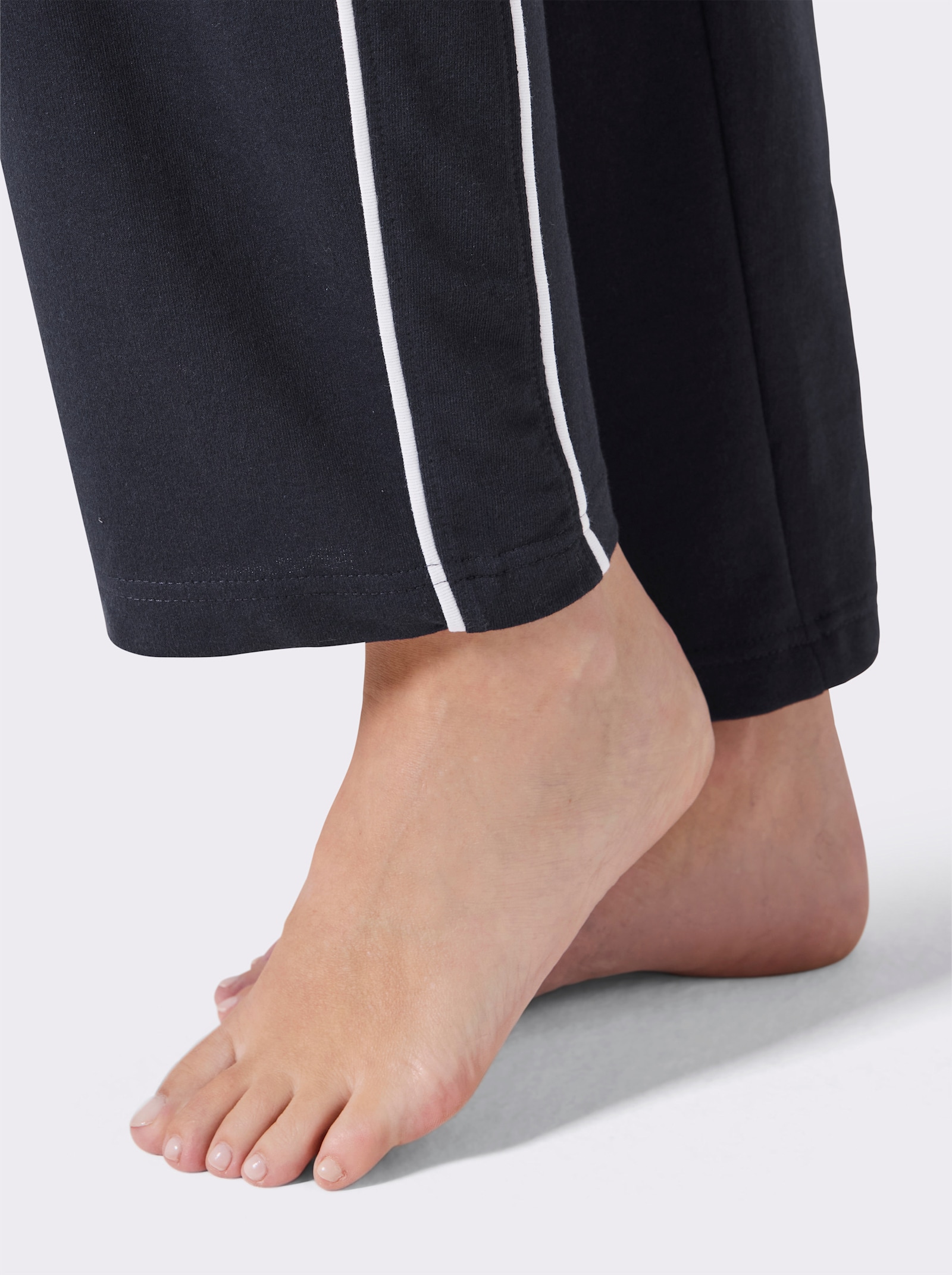feel good broek - marine/wit