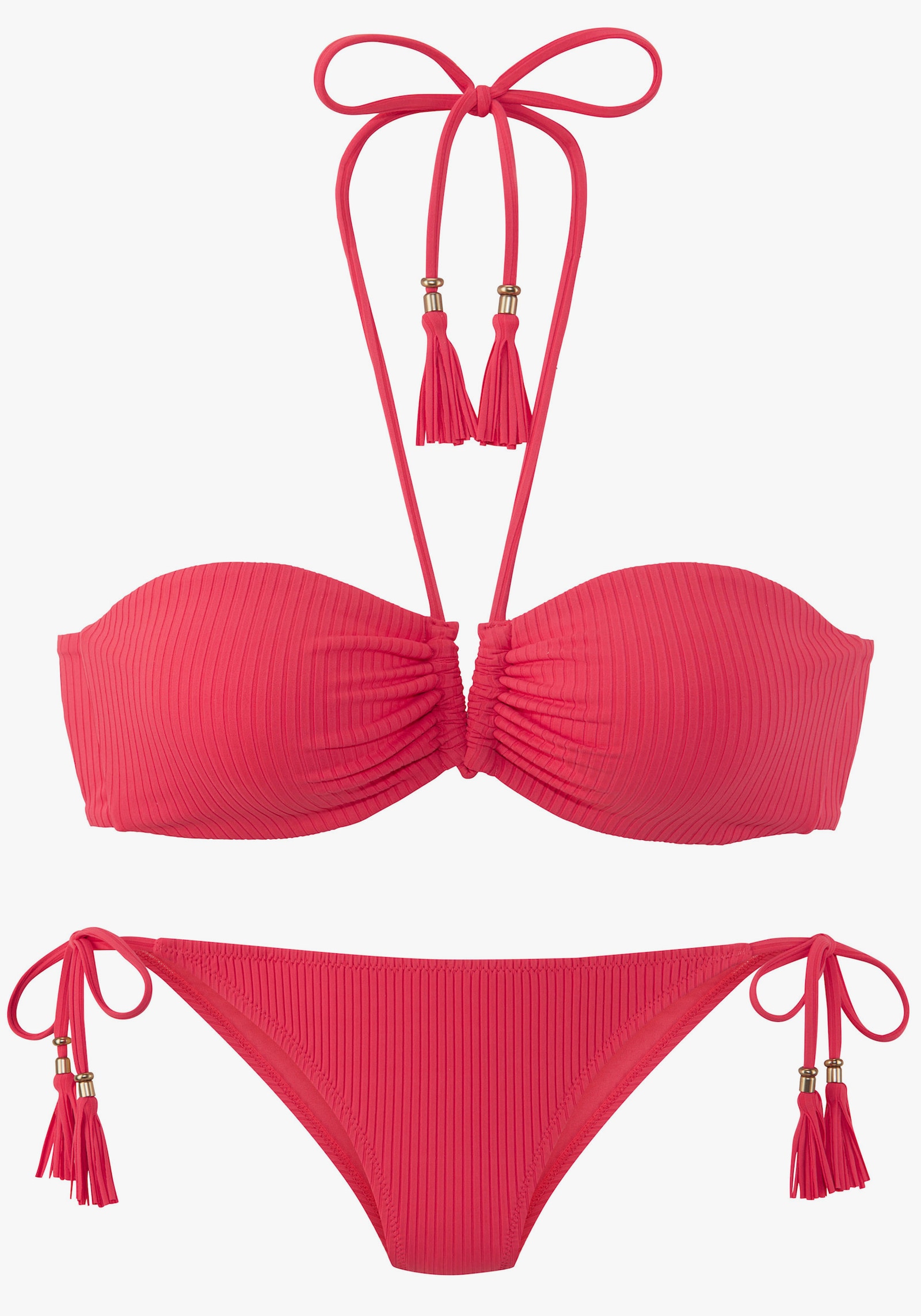 Elbsand bikini bandeau - rouge
