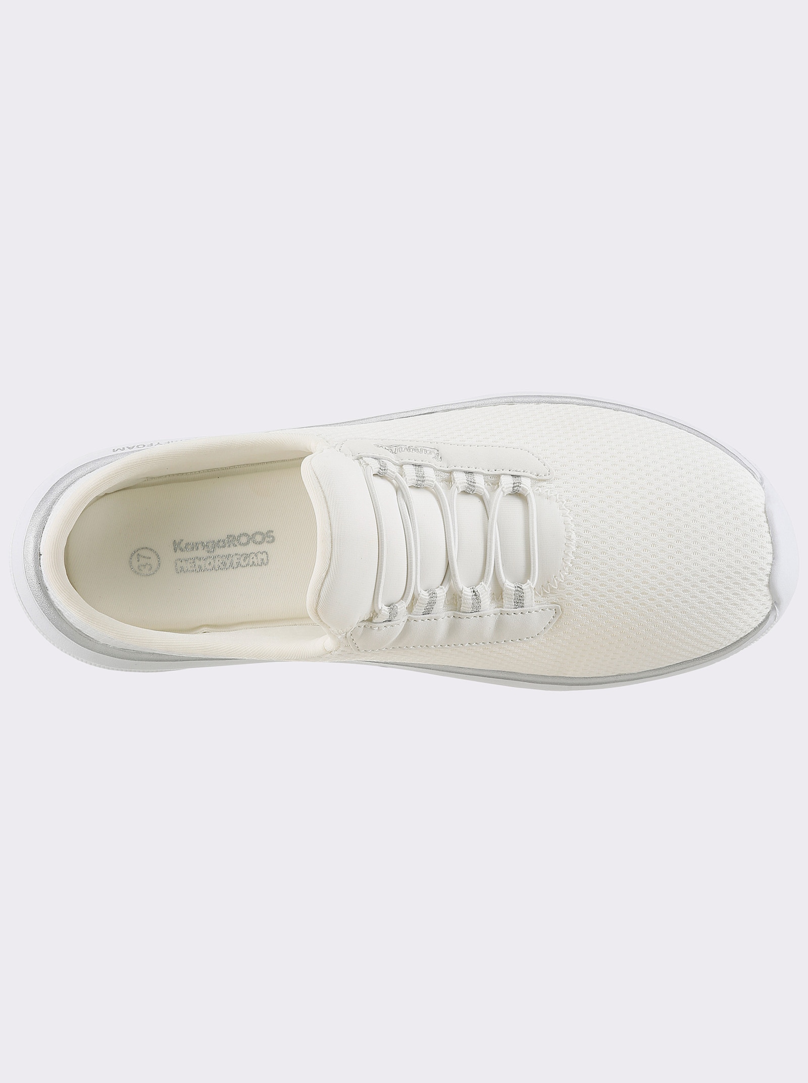 KangaROOS Pantolette im Sportschuh-Look - weiß