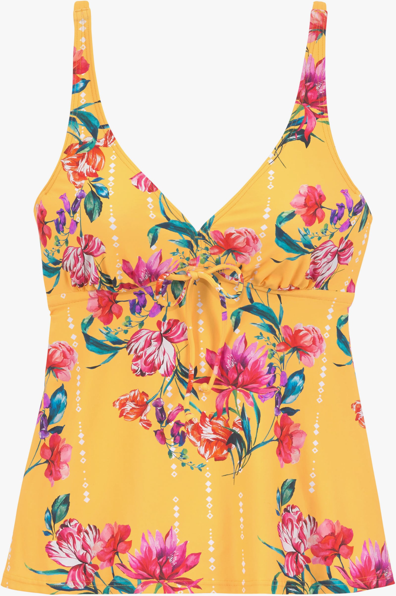 Sunseeker Bügel-Tankini-Top - gelb-bedruckt