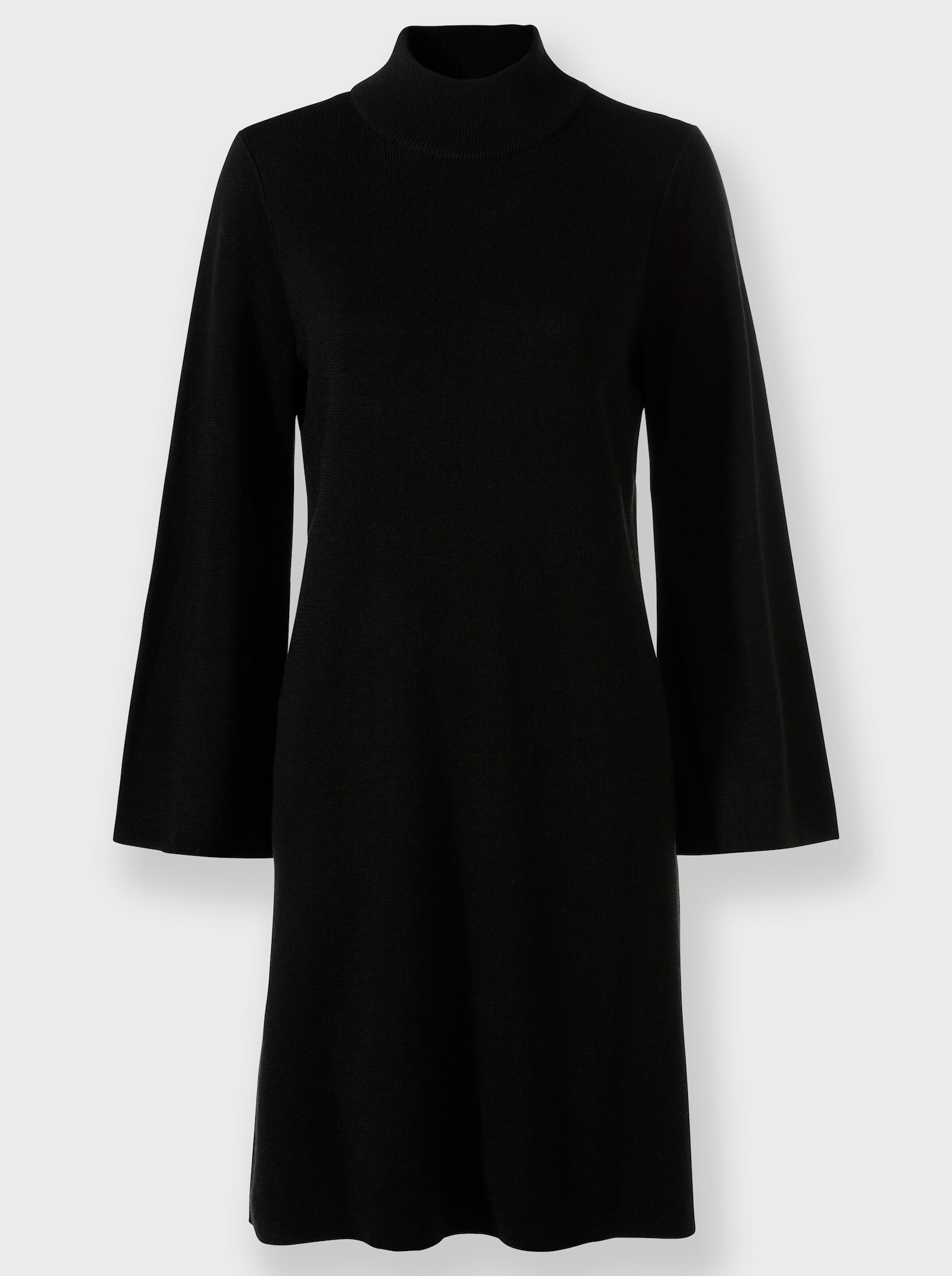 heine Robe en tricot à col montant - noir
