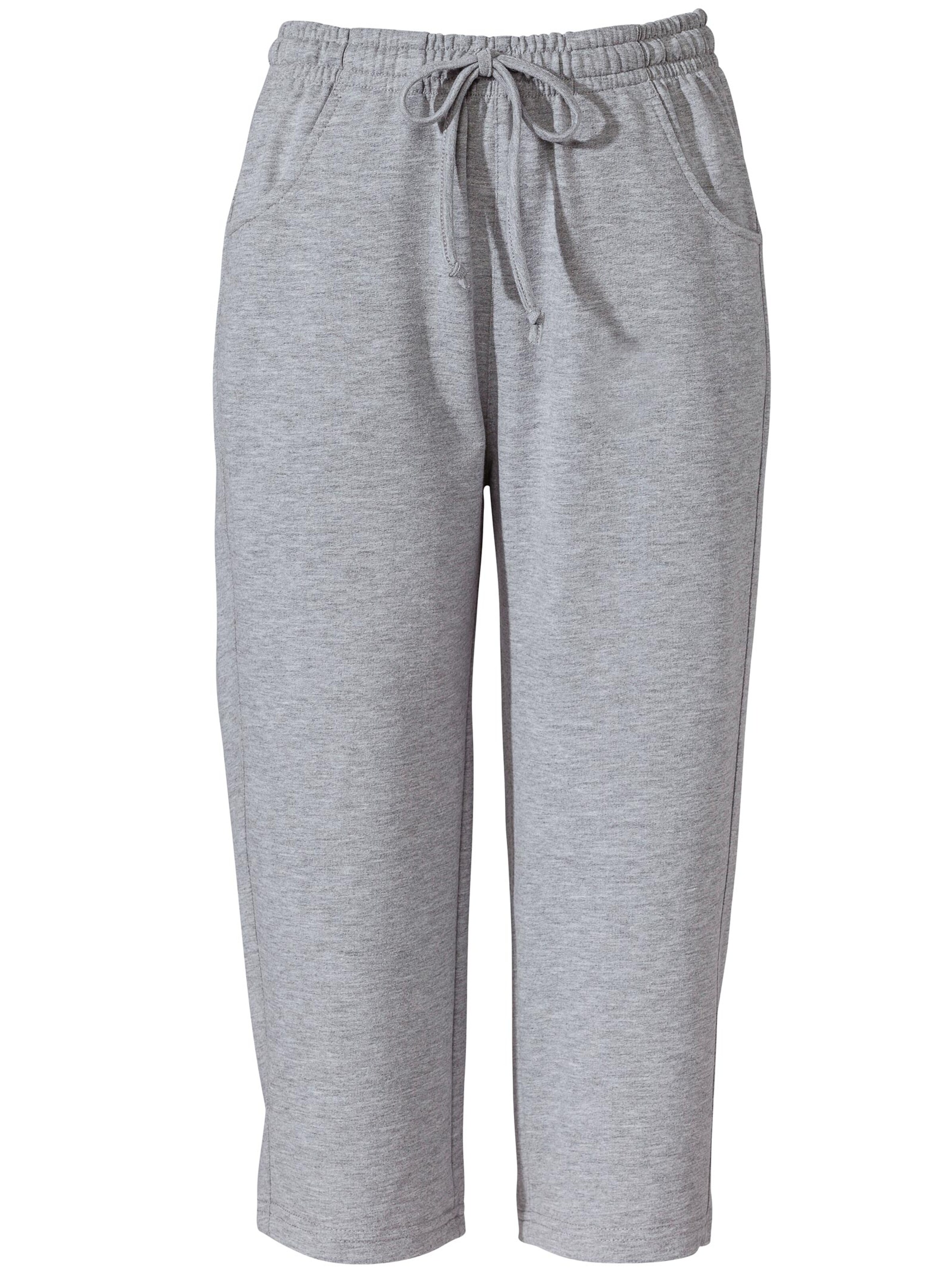 7/8-Jersey-Hose - grau-meliert