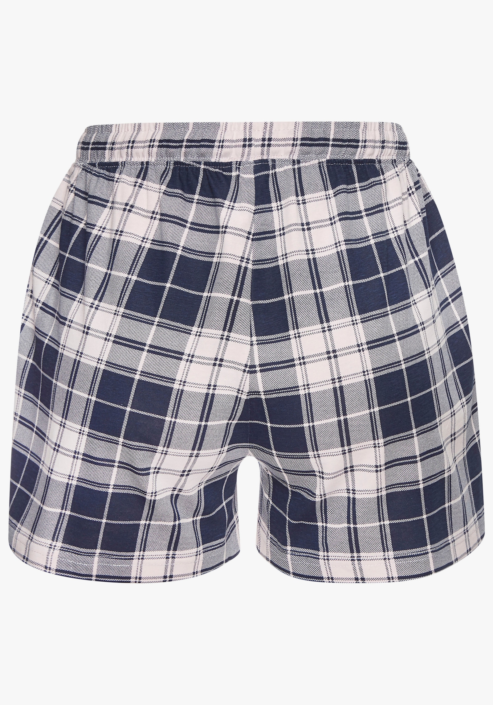 Vivance Dreams Pyjamashorts - rosa-blau-gemustert