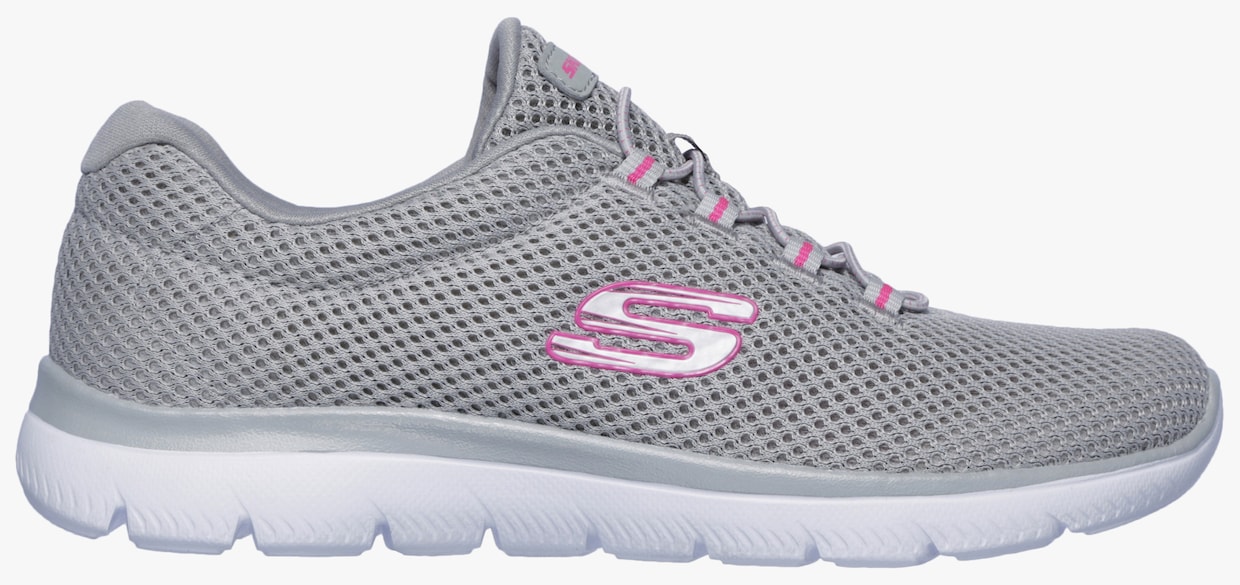 Skechers Slip-on sneaker - grijs/pink