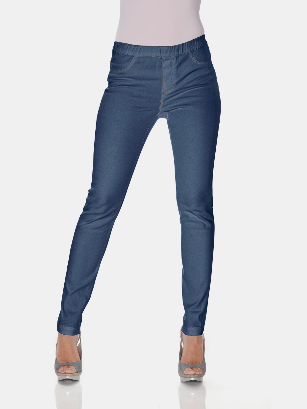 Linea Tesini Leggings - blue denim