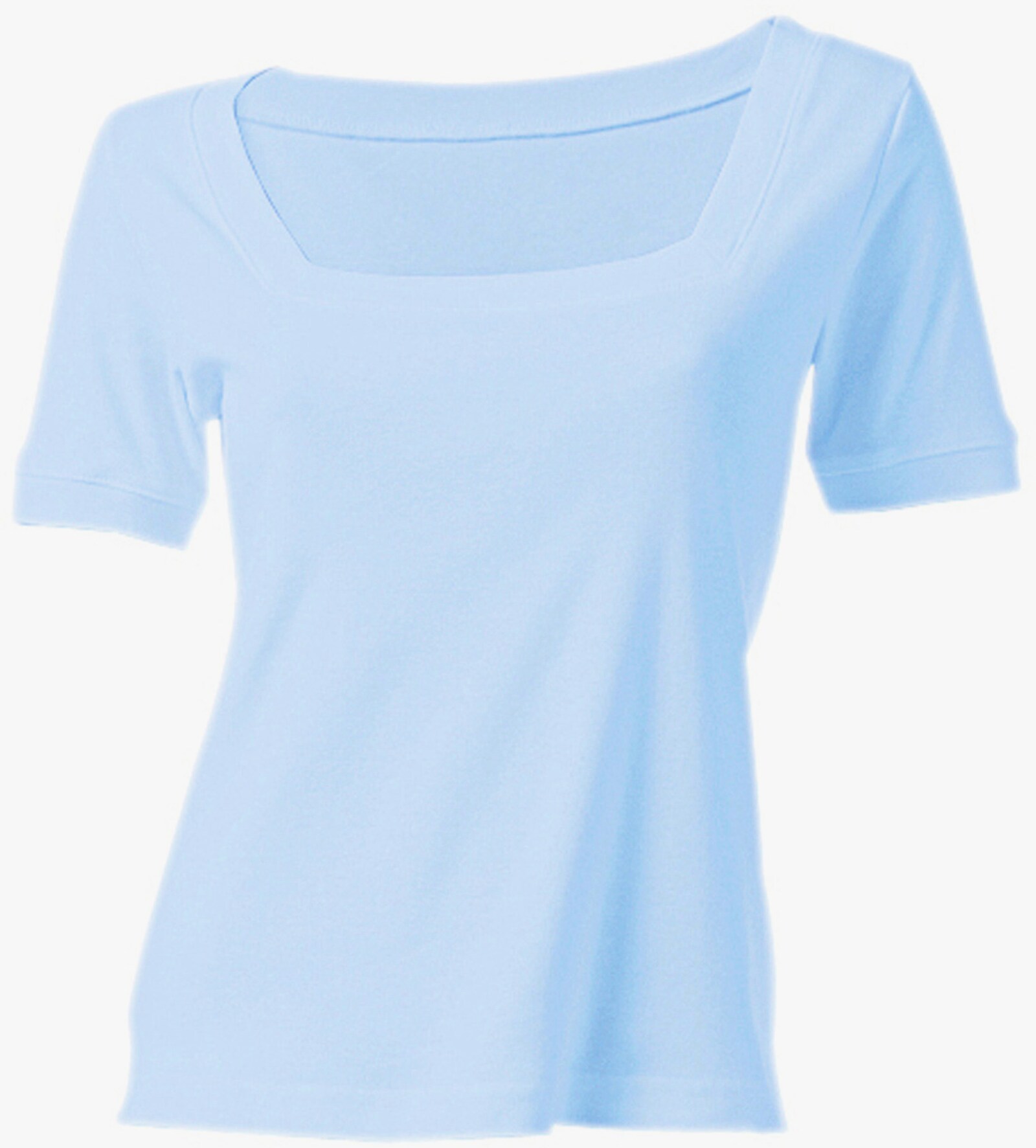 heine Shirt aus Rippenware - bleu