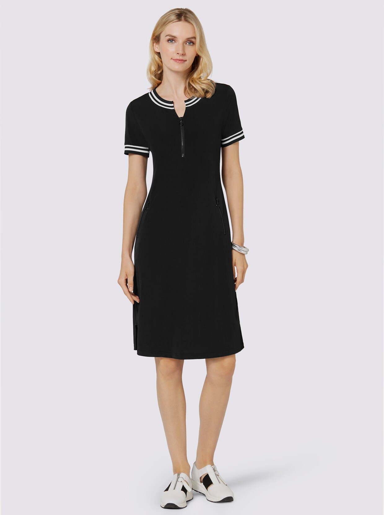 Jersey jurk - zwart