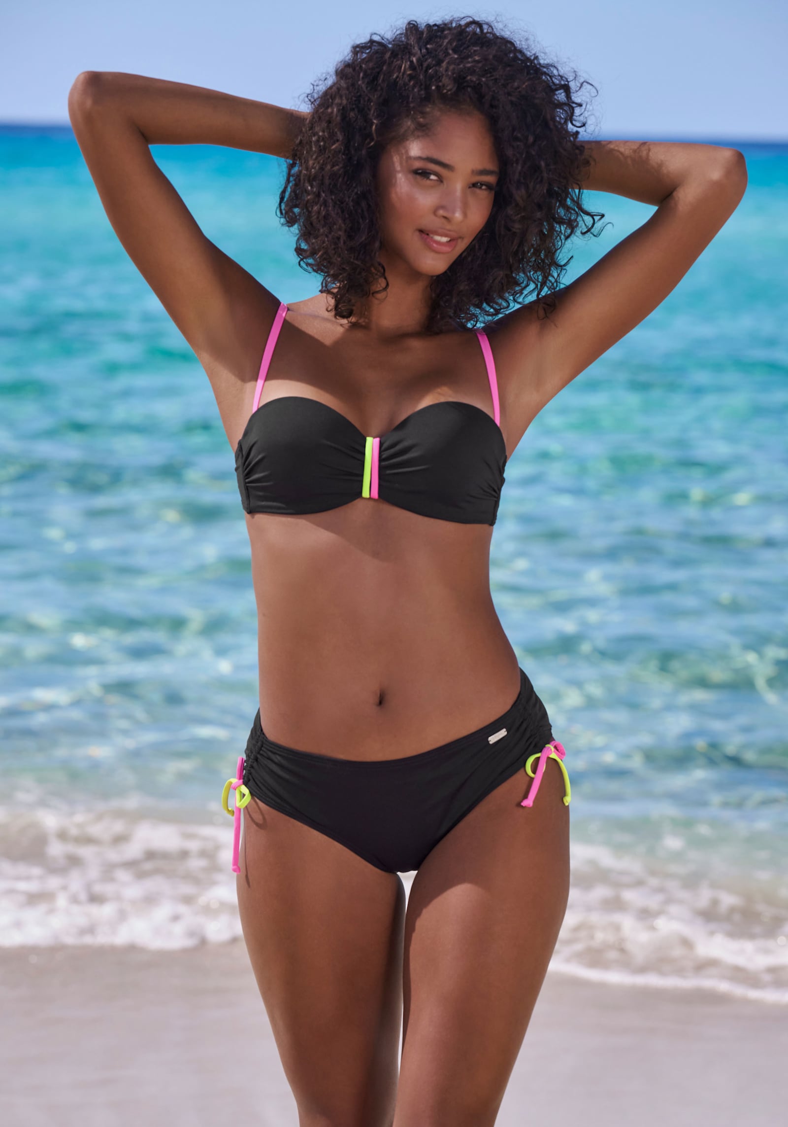 Buffalo Bügel-Bandeau-Bikini-Top - schwarz