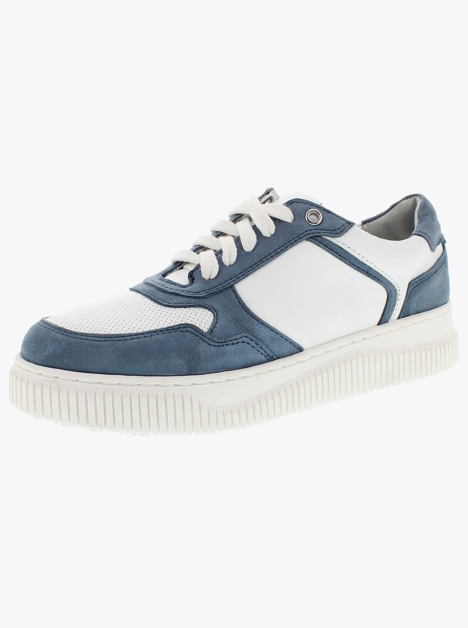 Reflexan Sneaker mit flexibler Laufsohle - weiß-jeansblau