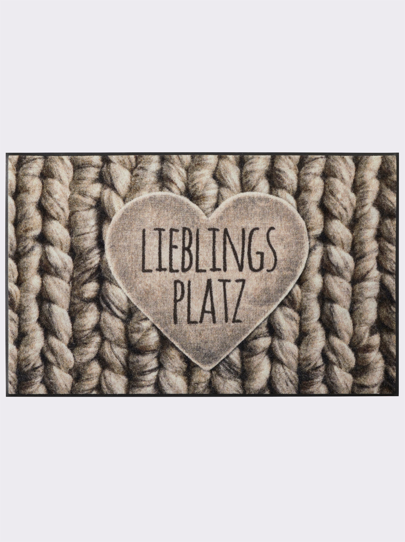 wash+dry by Kleen-Tex Voetmat - grijs/bruin