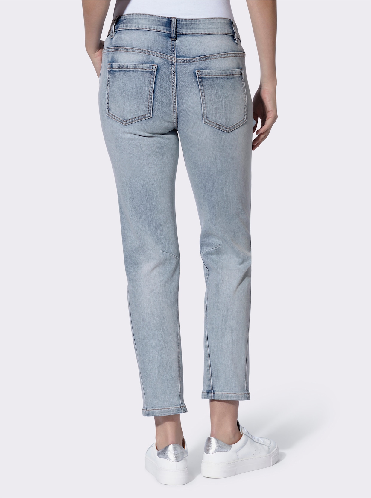 heine Boyfriend-Jeans - blue-bleached