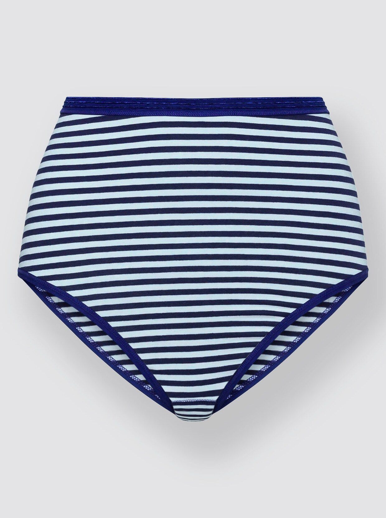 wäschepur Slip - 2x weiß, 2x marine, 2x marine-gestreift