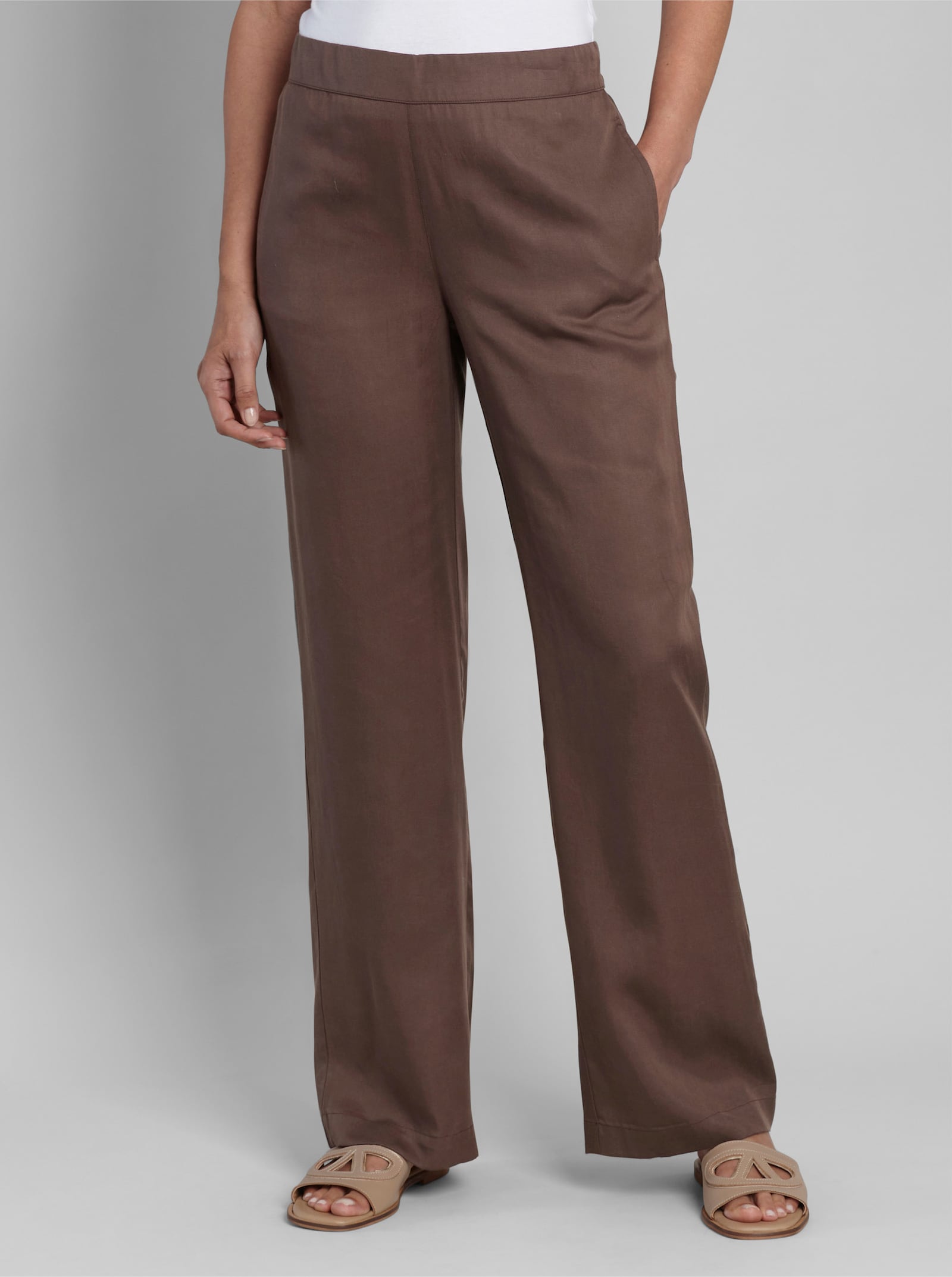 heine Schlupfhose mit weitem Bein - schoko